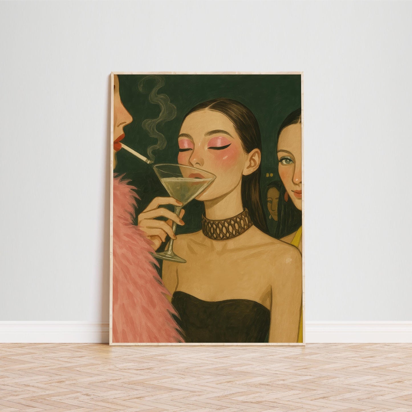 Nightlife Art Print – Moody Party Poster | Feminine Wall Decor | Glam Club Wall Art