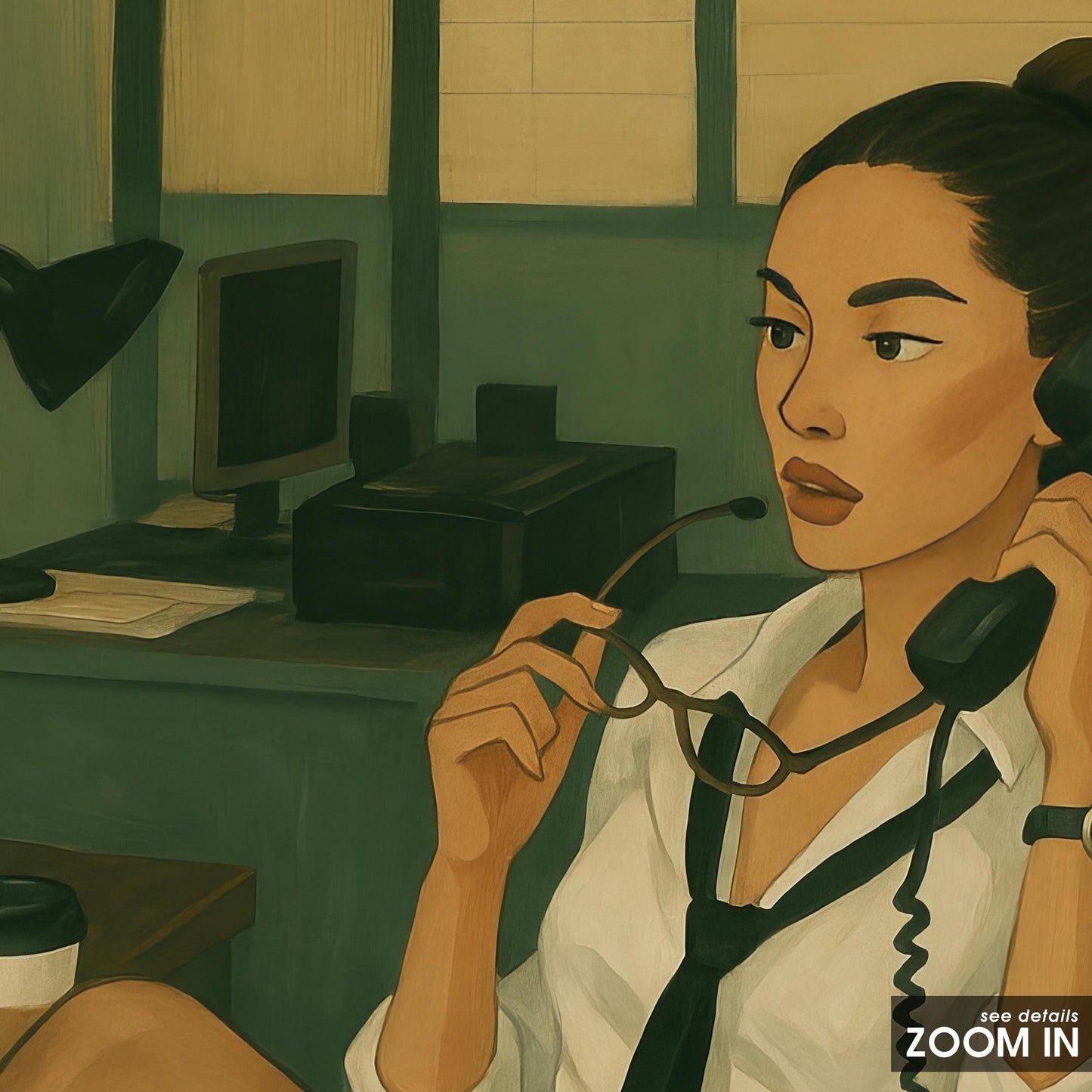 Boss Lady Office Art – Retro Office Decor | Bold Feminine Artwork Statement