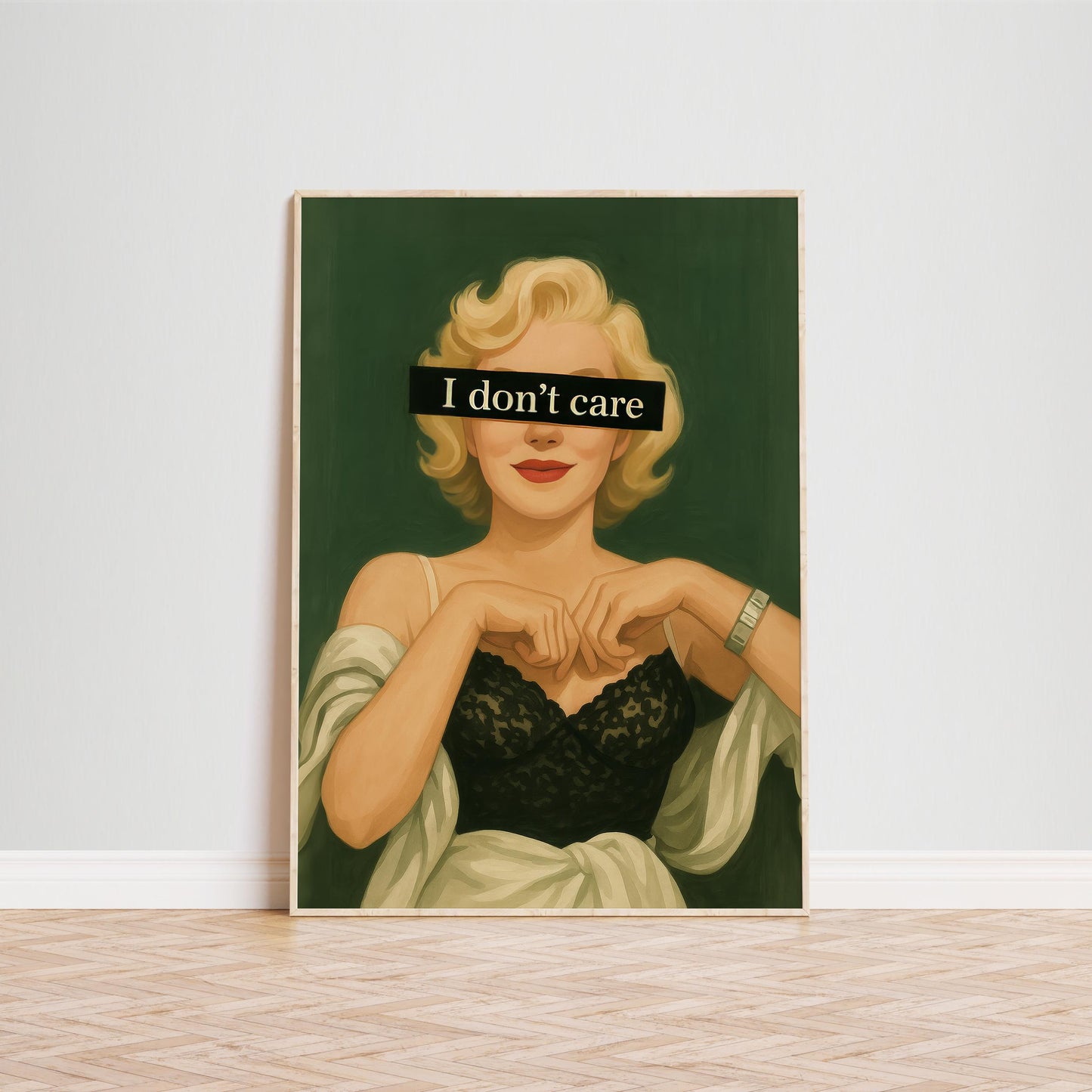 Retro Feminine Wall Art – Bold Attitude Poster With Glamorous Vintage Style