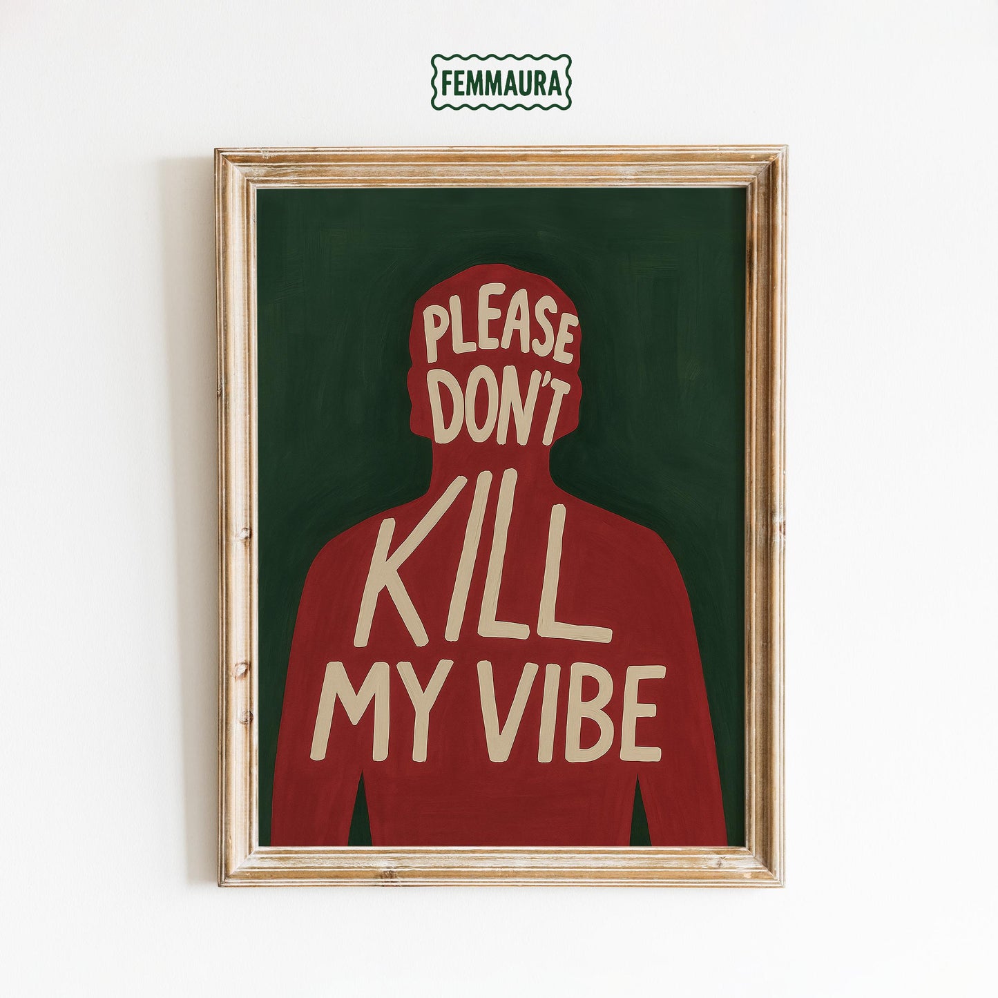Retro Vibe Poster – Bold Wall Print With Feminist Typography And Empowering Art