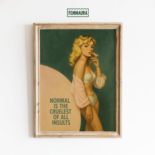 Retro Feminist Poster – Bold Vintage Print With Empowering Wall Art Statement