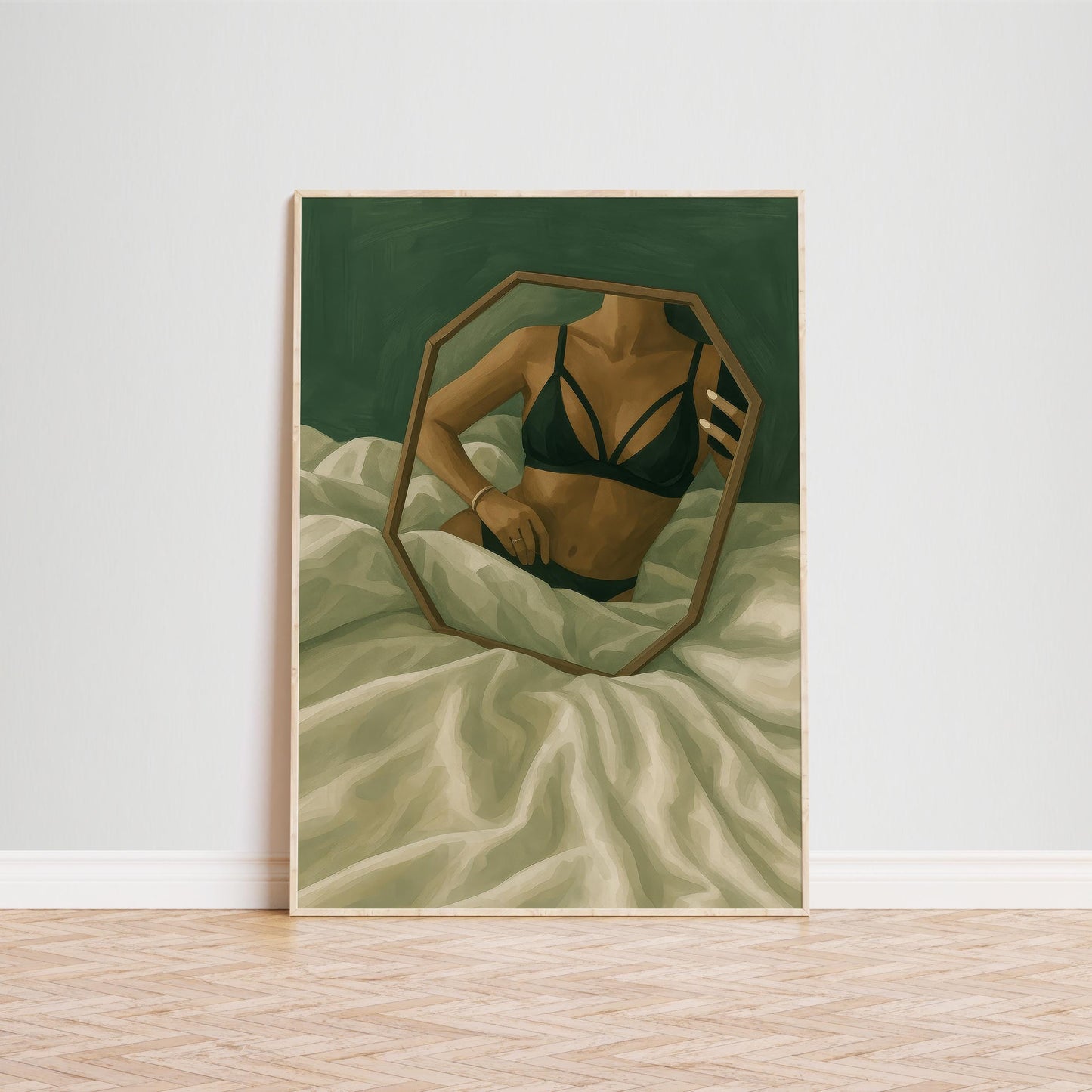 Sensual Bedroom Art – Surrealist Mirror Wall Art | Intimate Boudoir Decor