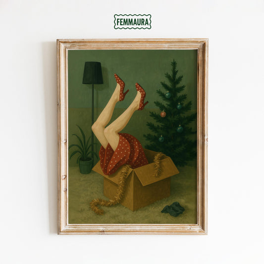 Christmas Chaos Poster – Funny Retro Holiday Wall Art With Playful Vintage Charm