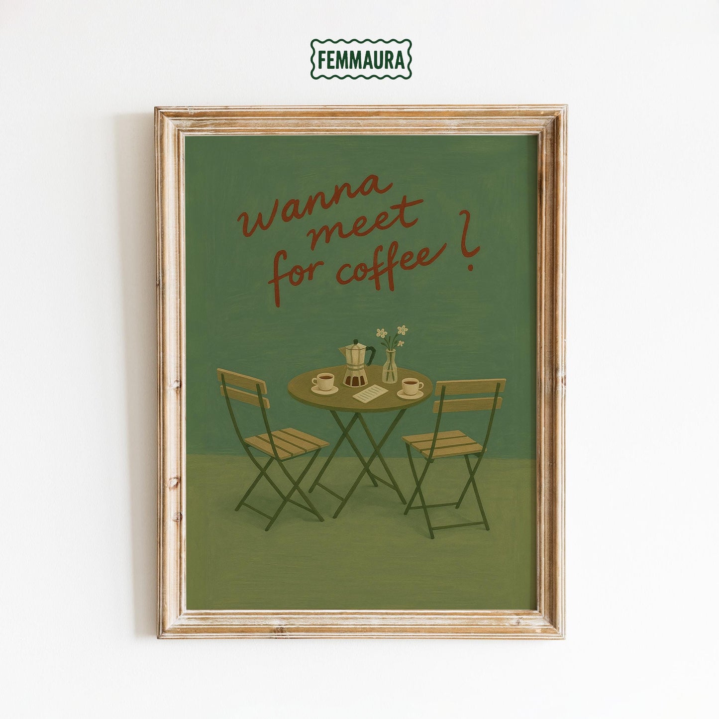 Vintage Coffee Poster – Cozy Cafe Artwork | Intimate Wall Art For Coffee Lovers