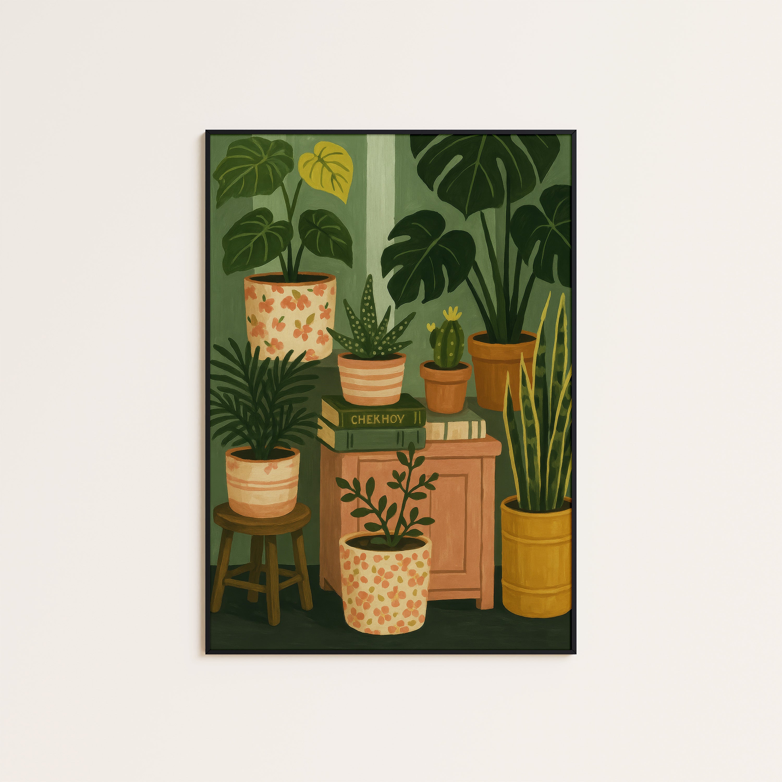 Plant Corner — Potted Jungle Print – unframed poster