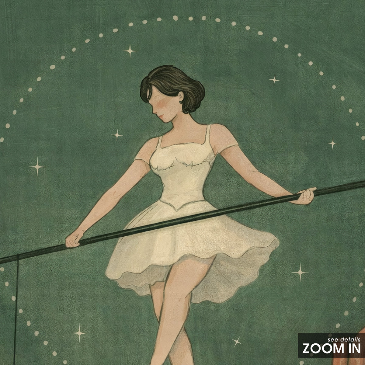 A Delicate Balance - Ballerina Print - artwork detail
