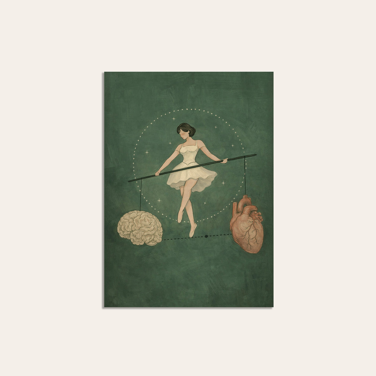 A Delicate Balance - Ballerina Print - unframed print