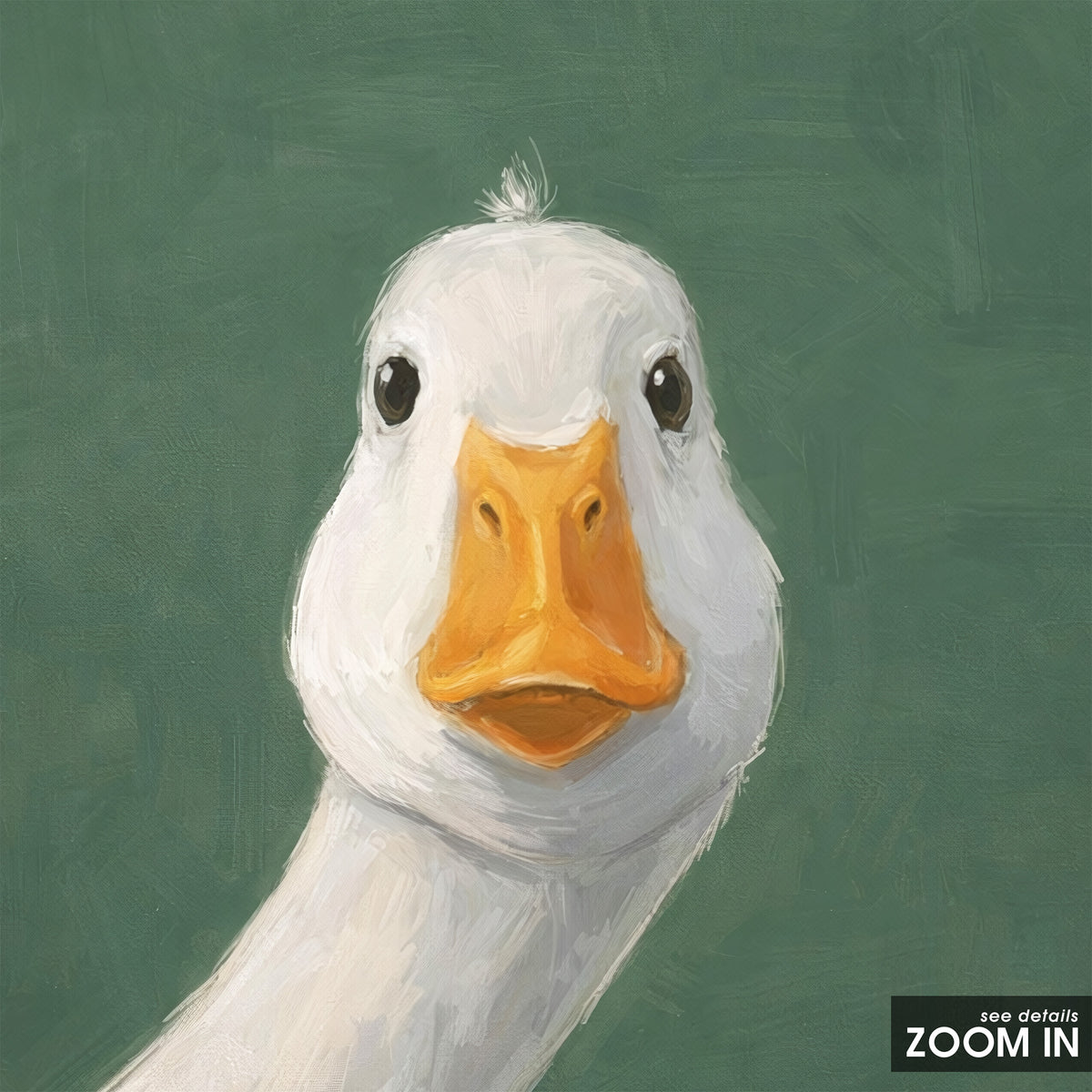 Just Checking - Curious Goose Print - artwork detail
