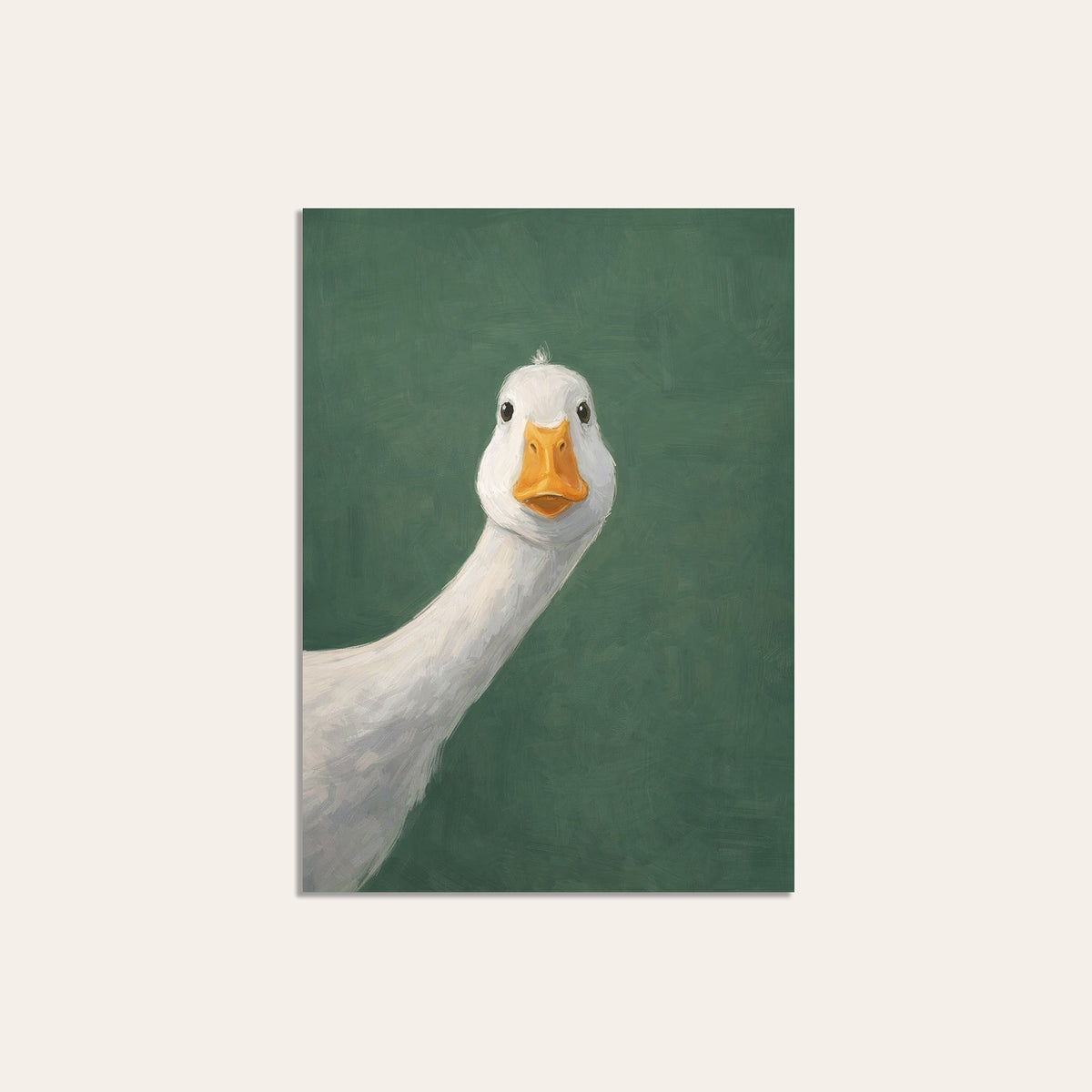 Just Checking - Curious Goose Print - unframed print