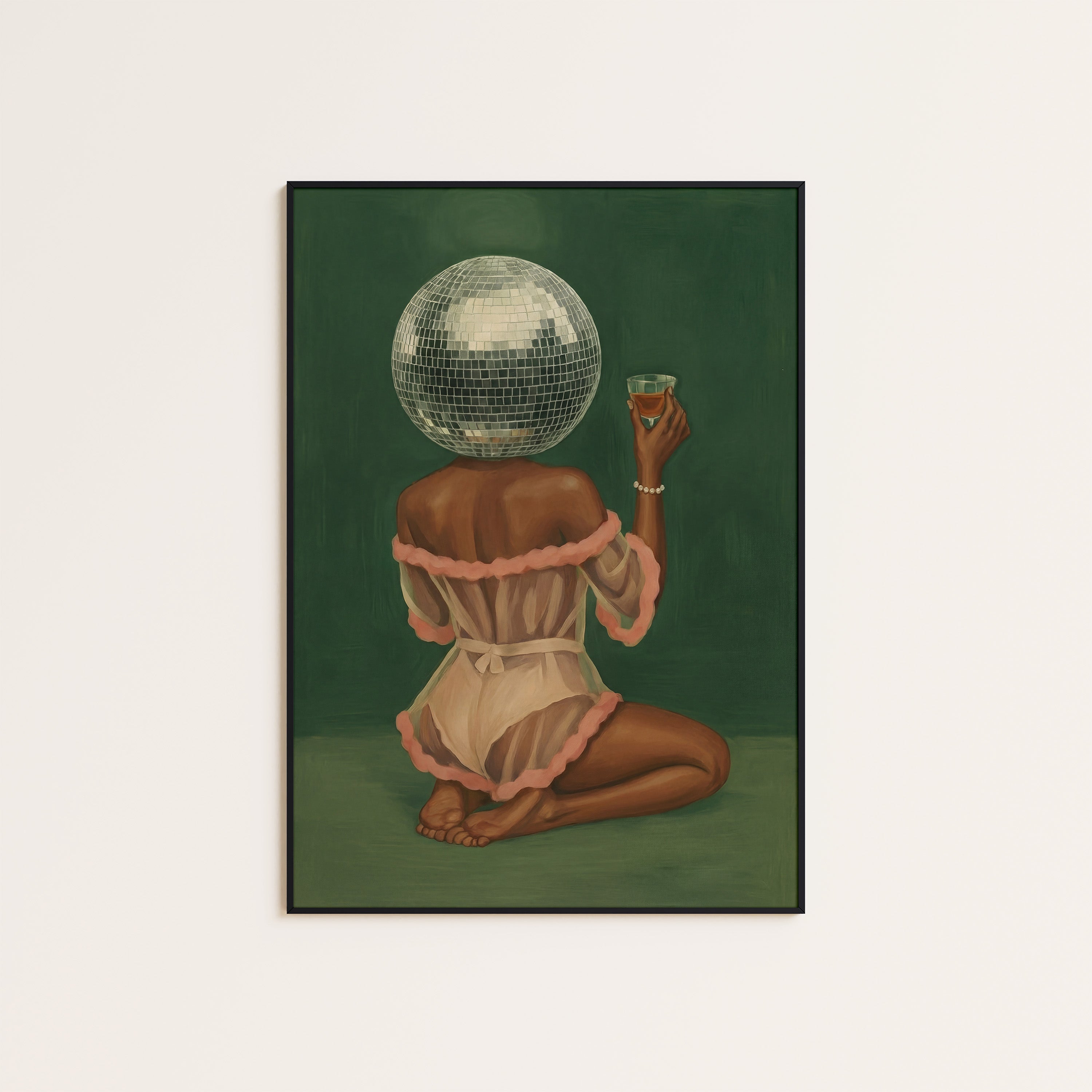 Disco Rosé — Pink Party Print – unframed poster