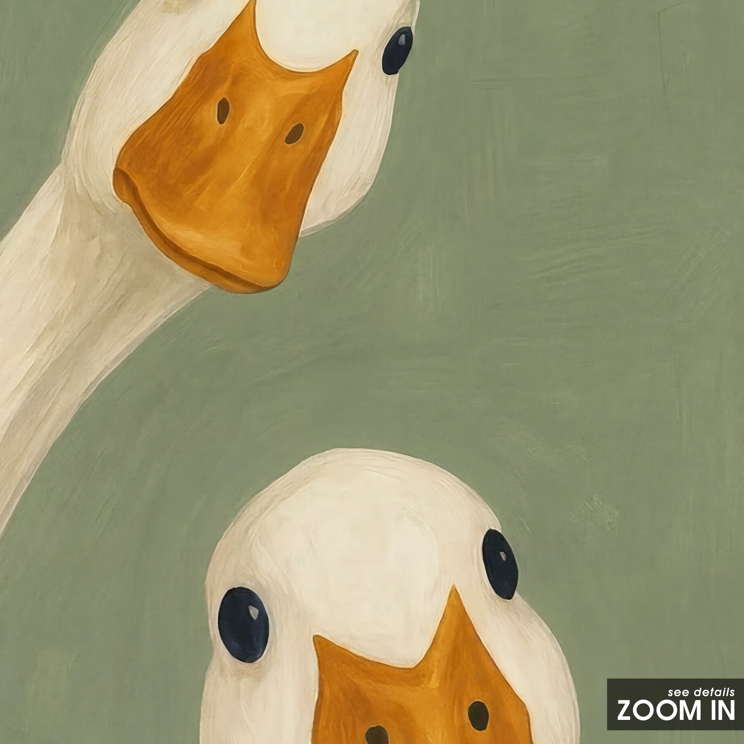 Double Take — Goose Pair Print – in room setting
