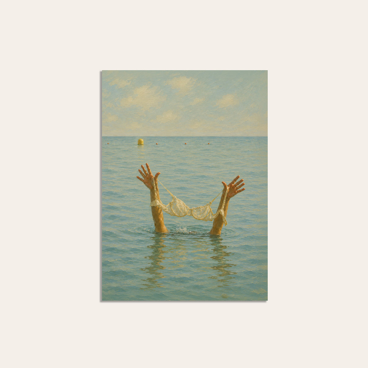 Off Duty - Sea Swim Print - unframed print