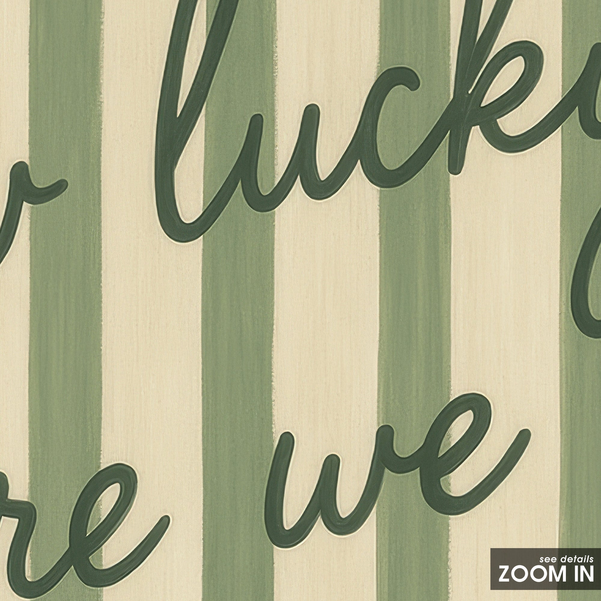 How Lucky Are We — Landscape Stripe Print – in room setting