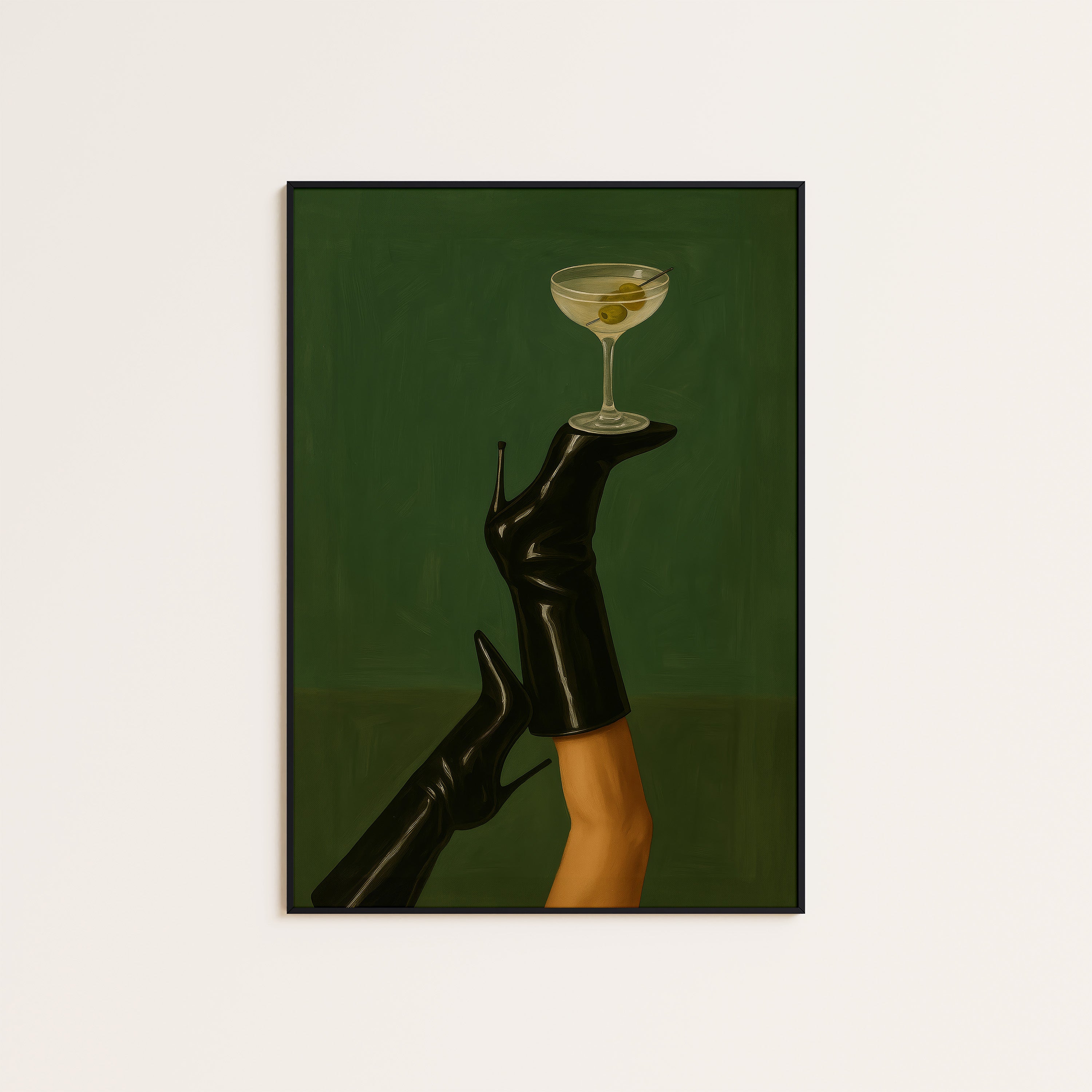 Last Call Legs — Martini Art Print – unframed poster