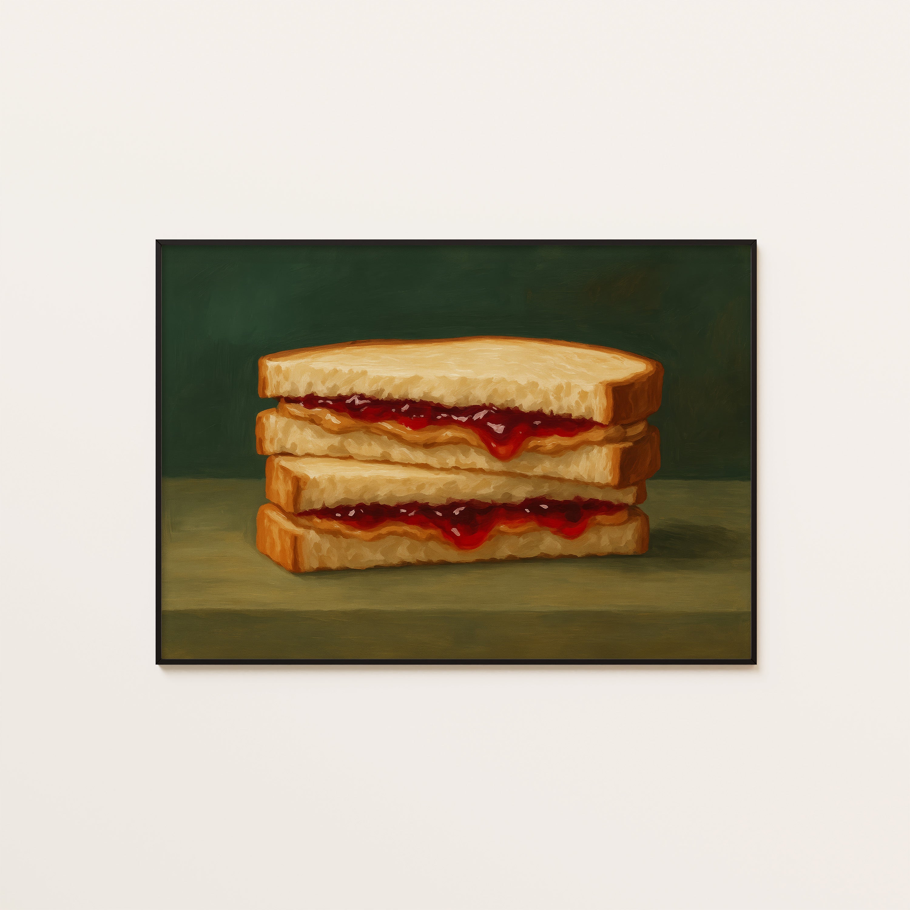 The PB&J — Still Life Kitchen Print – unframed poster