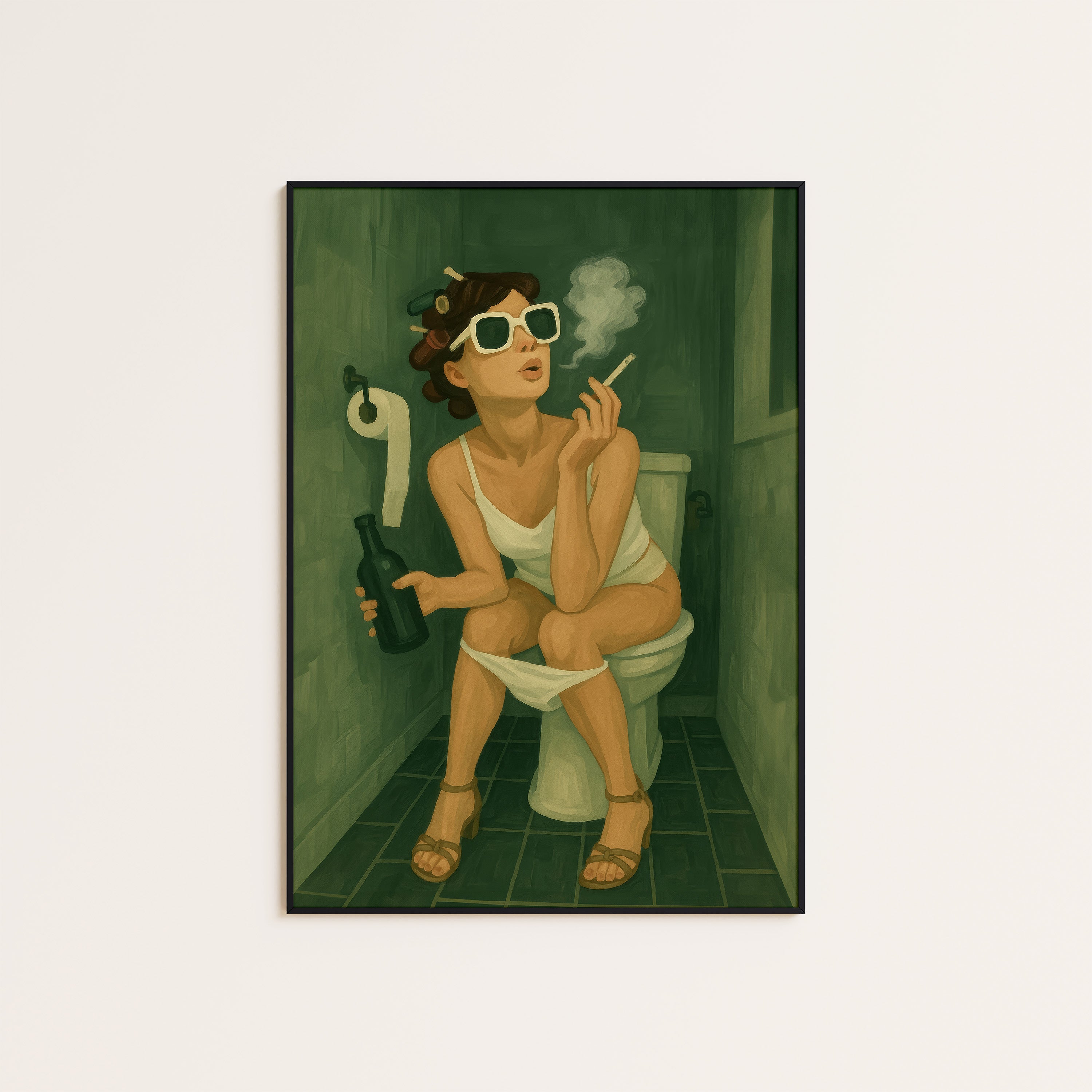 Throne Room — Cheeky Bathroom Print – unframed poster