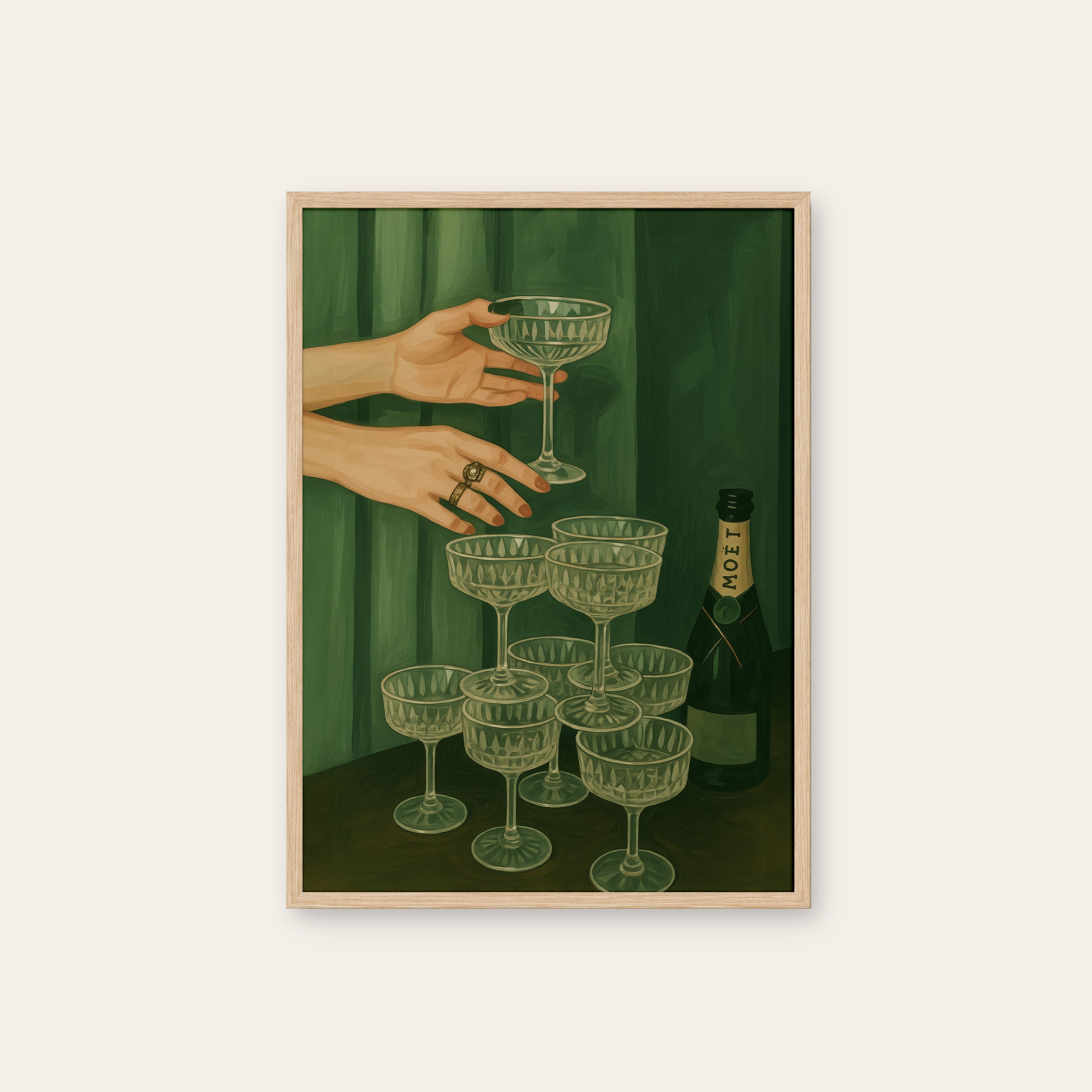 The Toast — Coupe Tower Print – natural wood frame