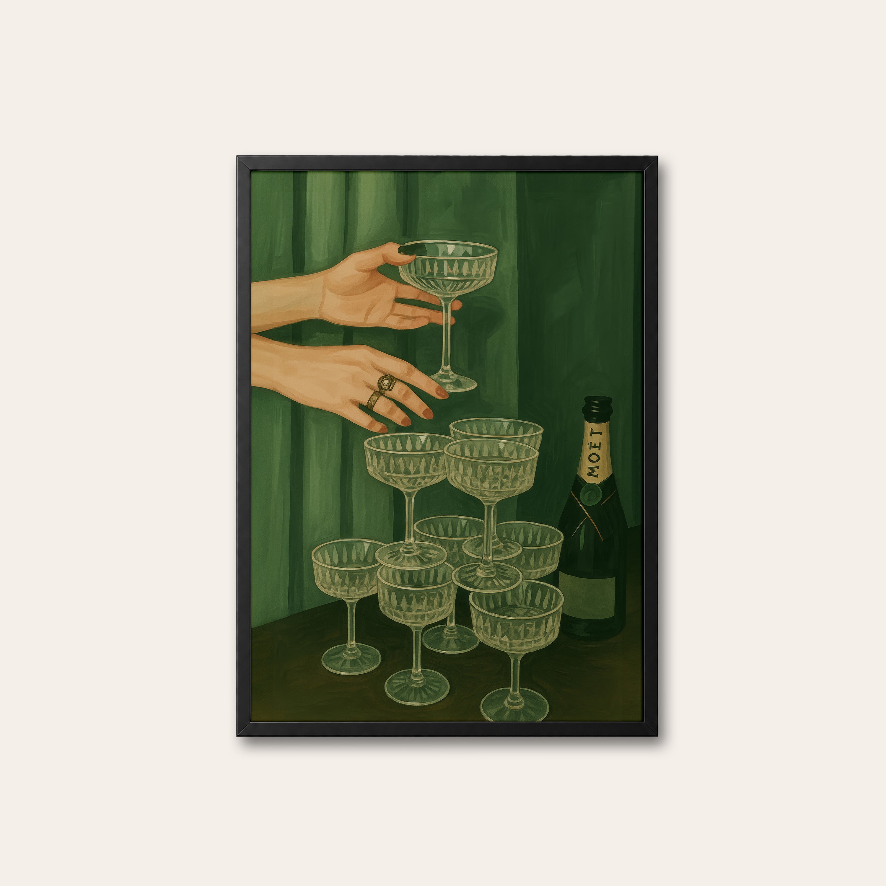 The Toast — Coupe Tower Print – black frame