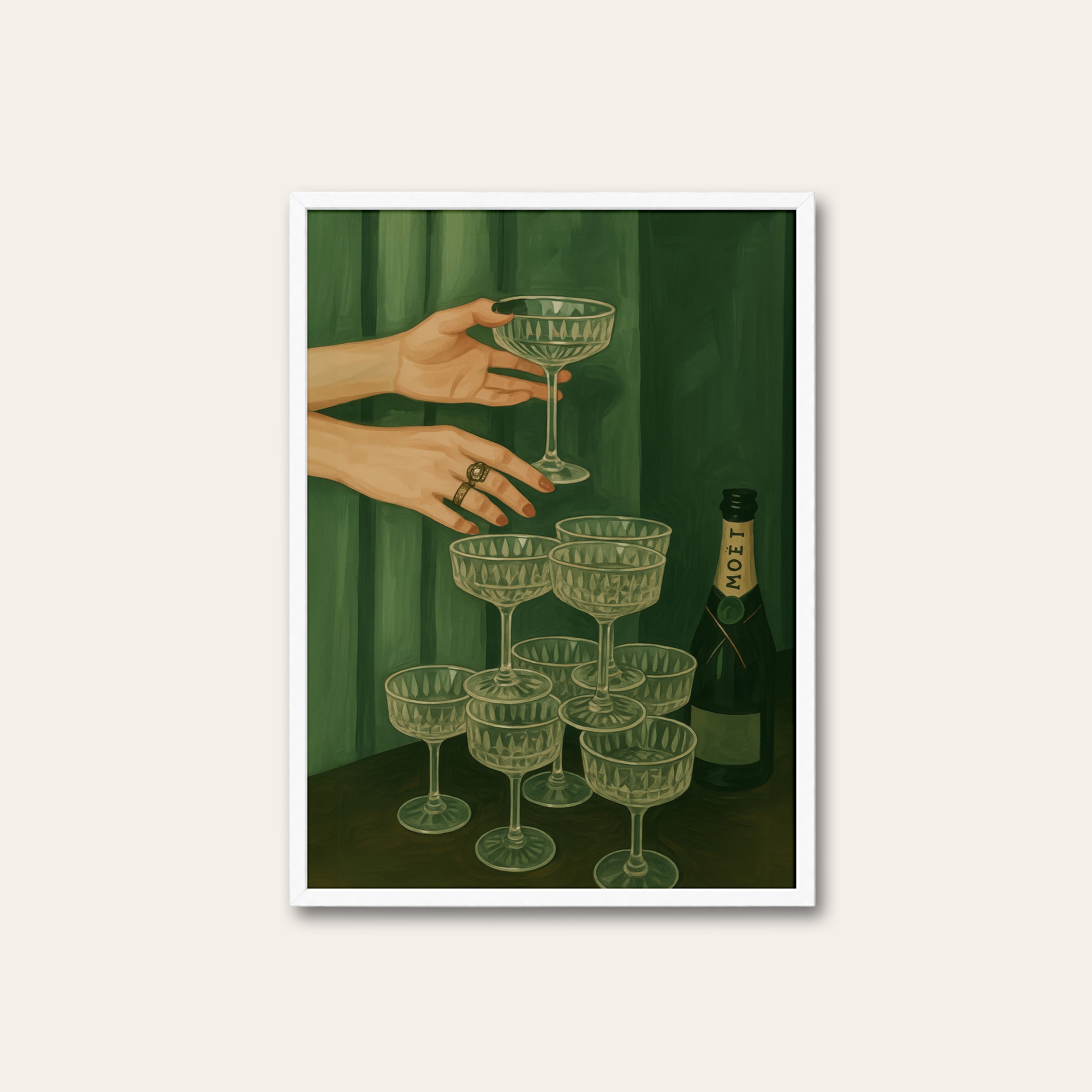 The Toast — Coupe Tower Print – white frame