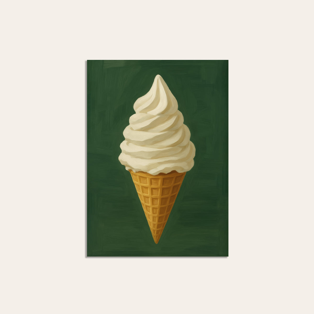 Soft Serve - Vanilla Ice Cream Print - unframed print