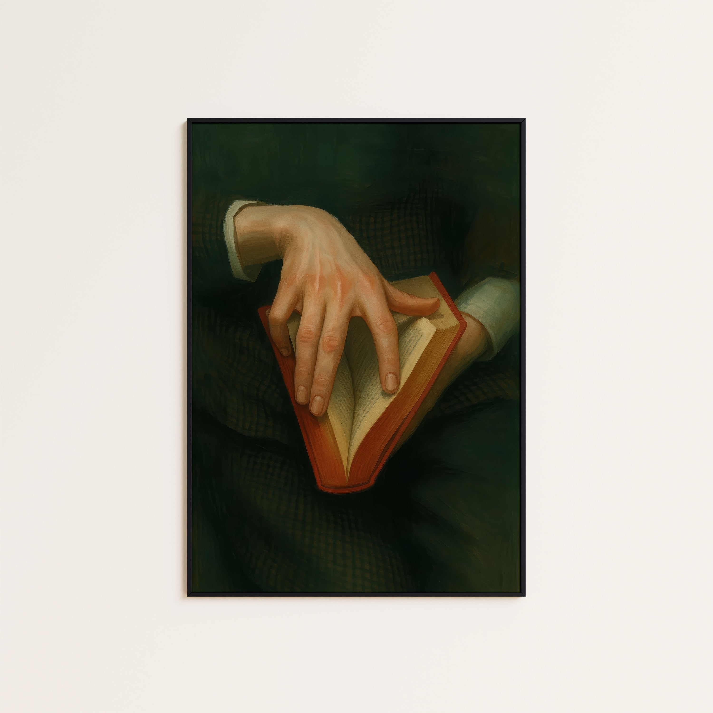 The Page Turner — Book Lover Art Print – unframed poster