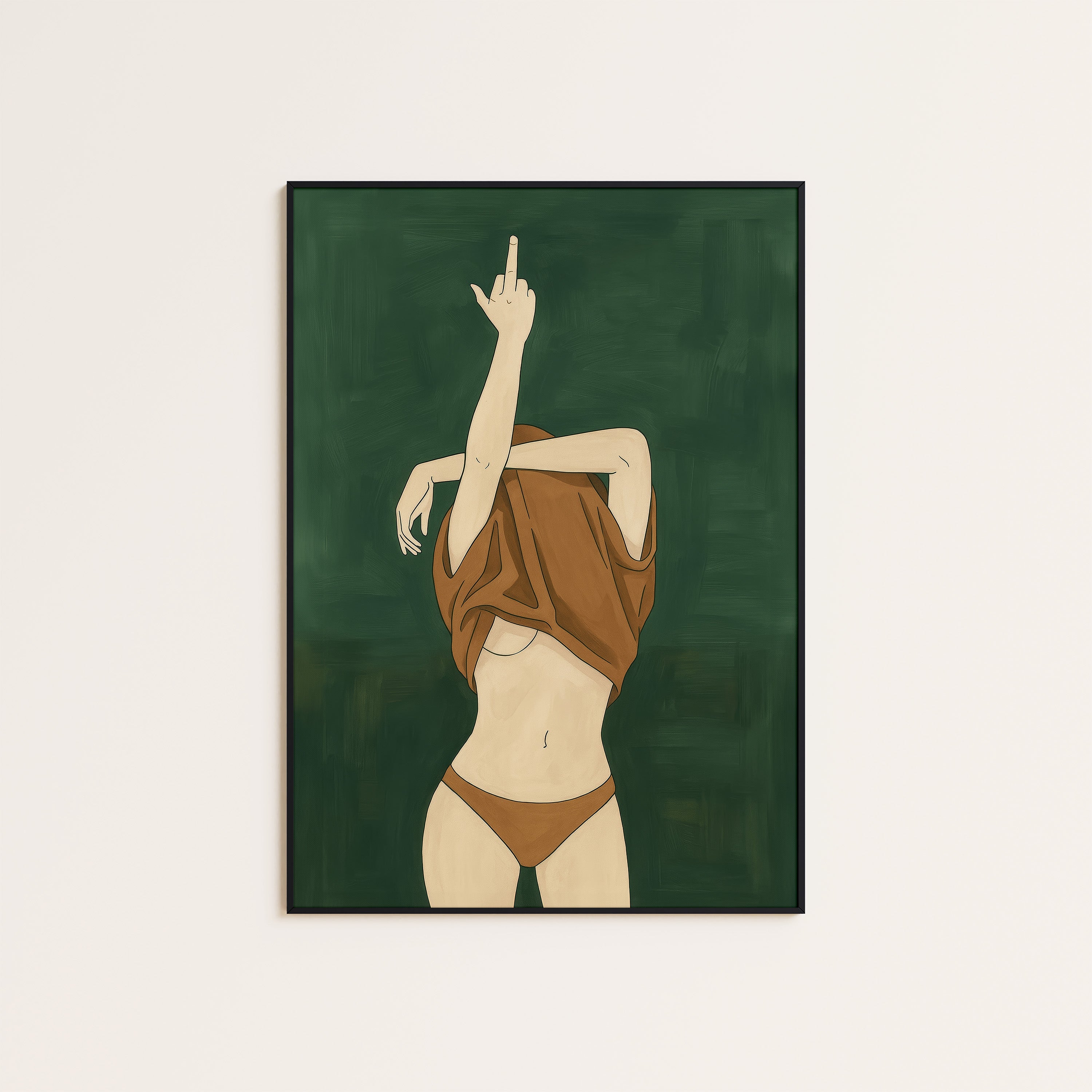 Over It — Undressing Print – unframed poster