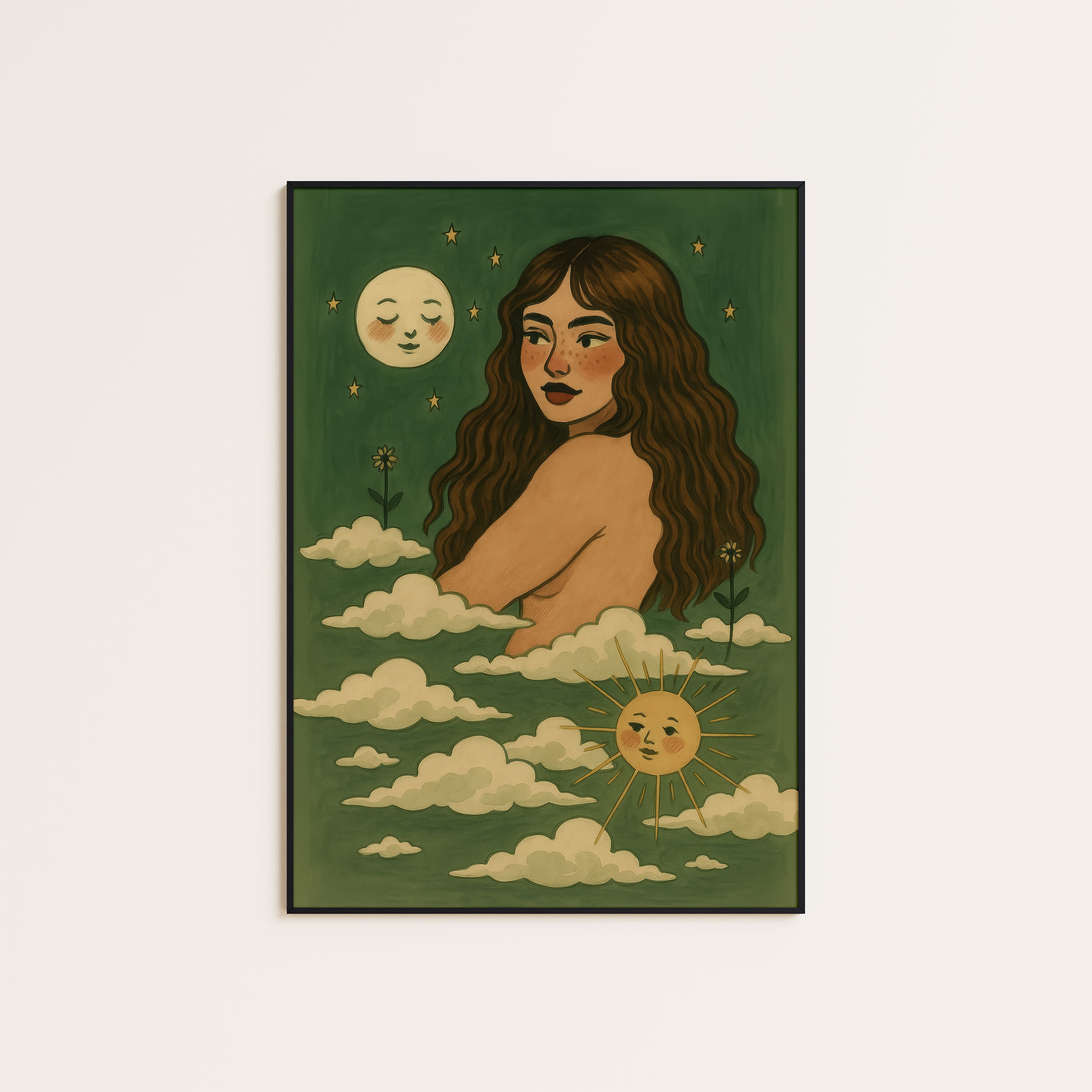 Cloud Bath — Celestial Muse Print – unframed poster