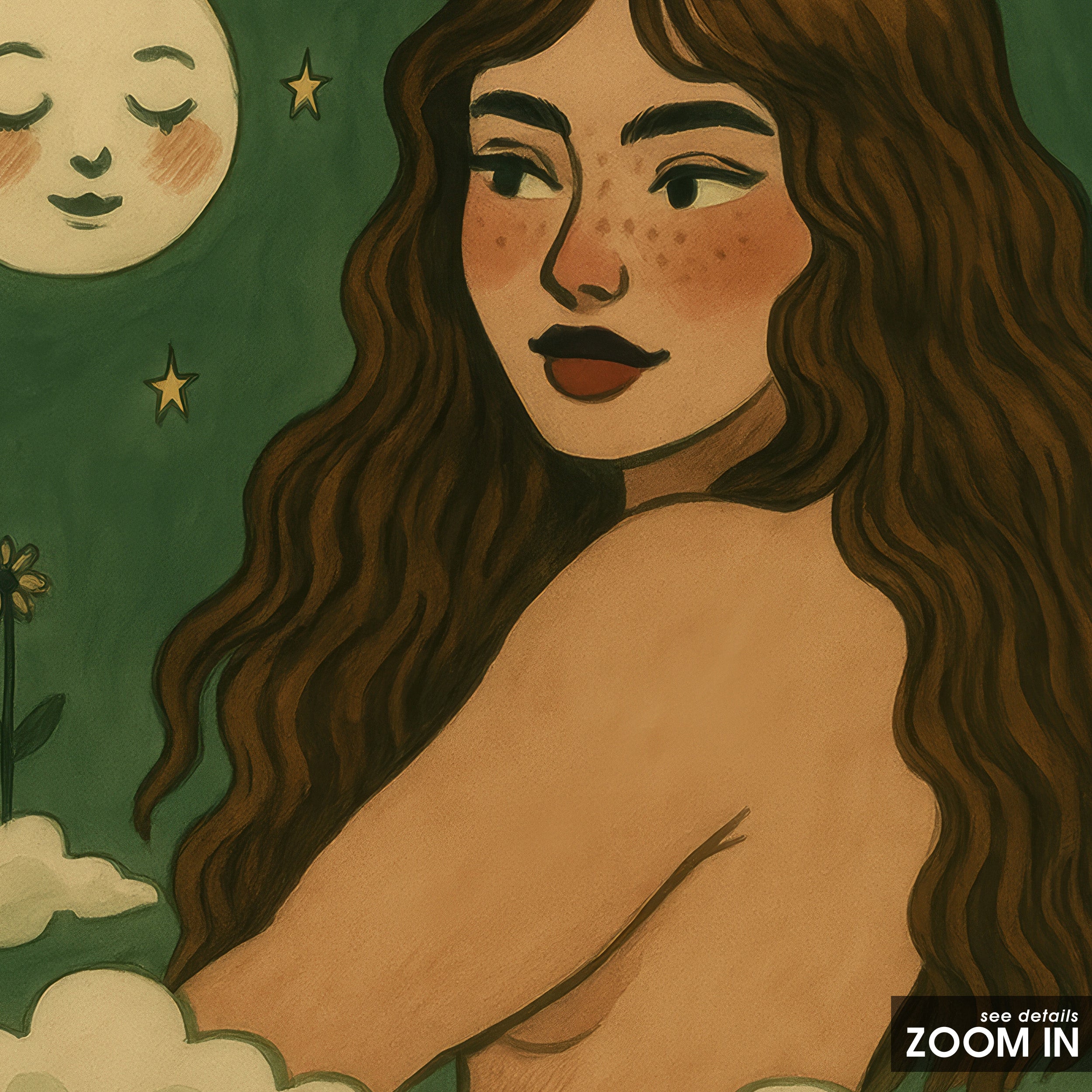 Cloud Bath — Celestial Muse Print – in room setting