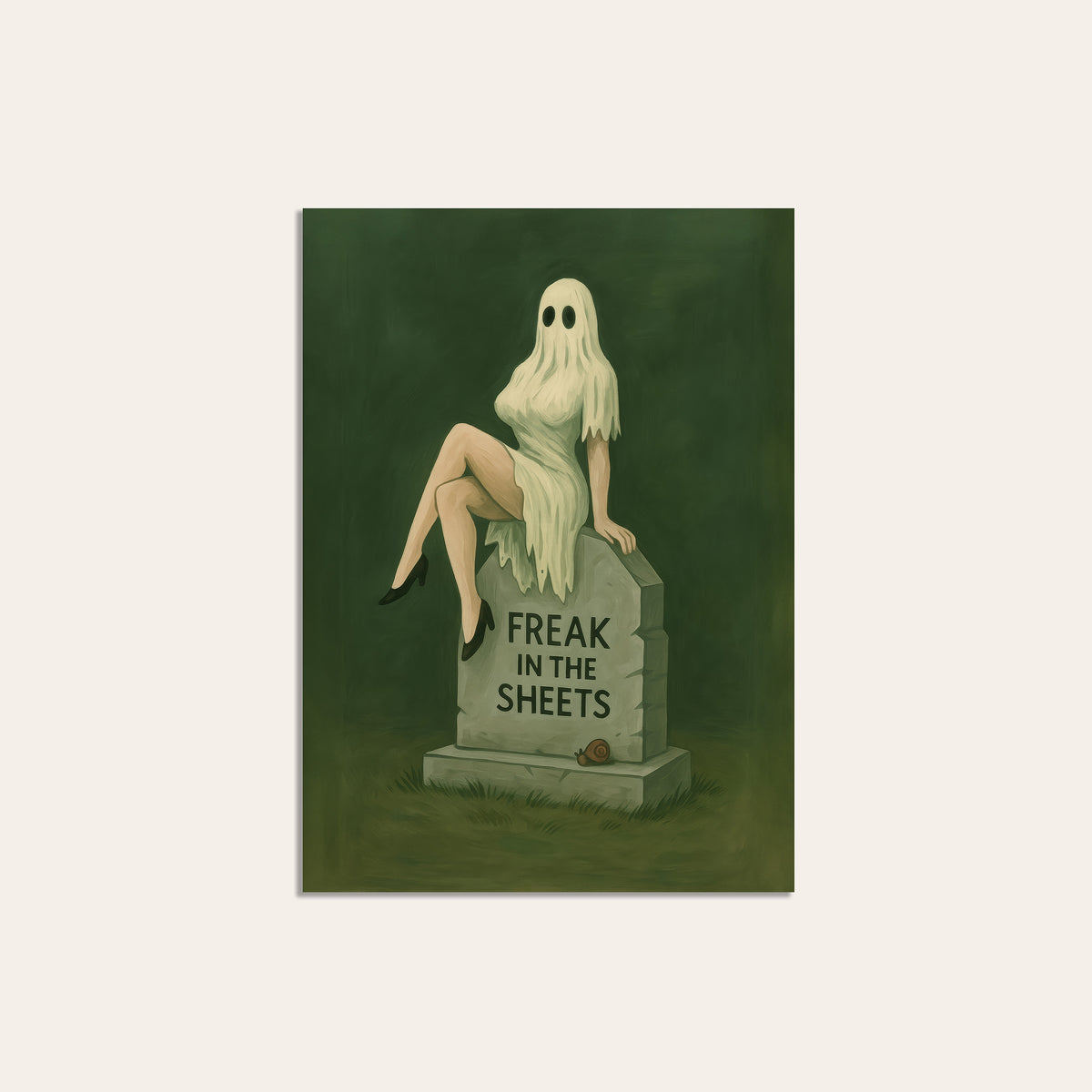 Freak in the Sheets - Ghost Print - unframed print