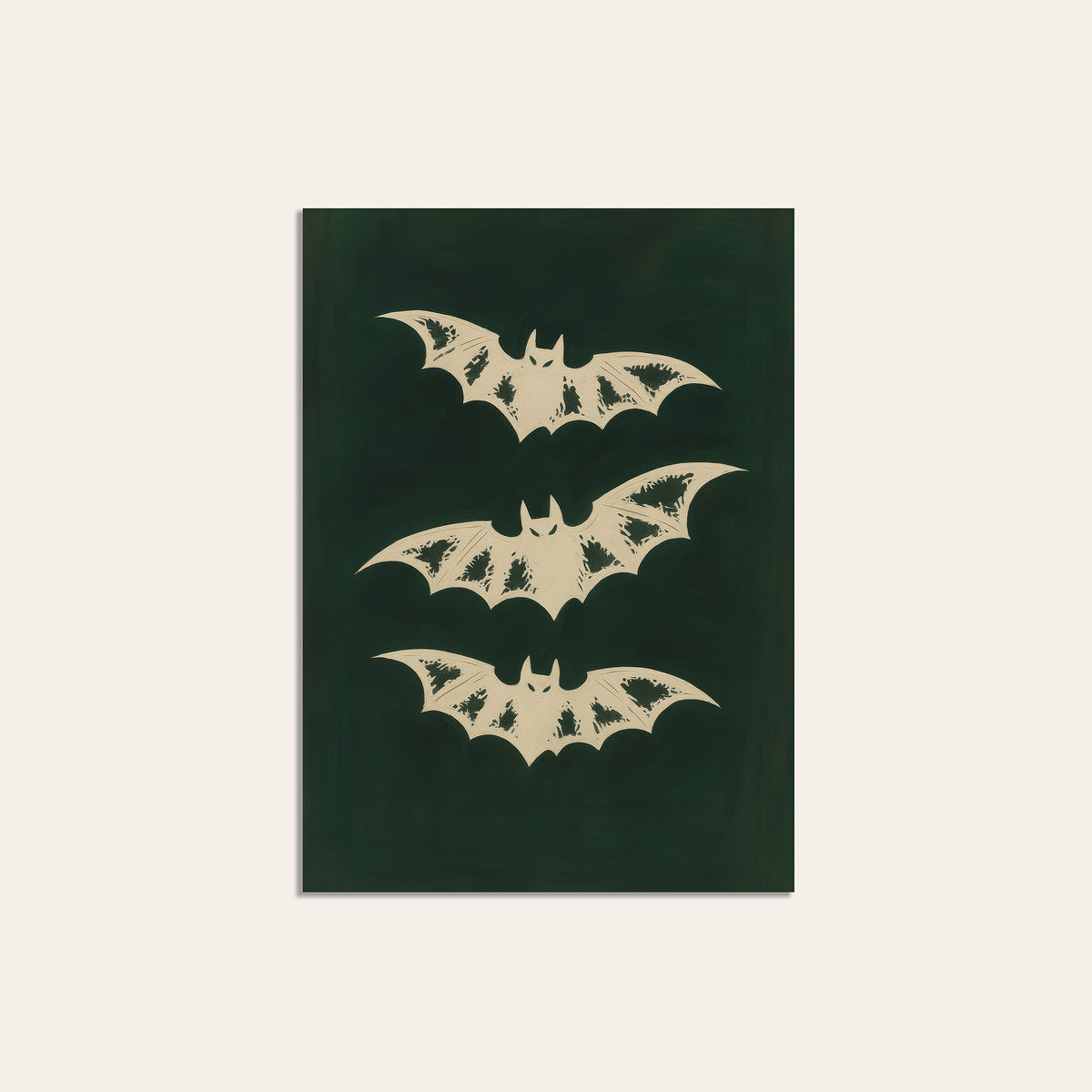 Night Shift - Three Bats Print - unframed print