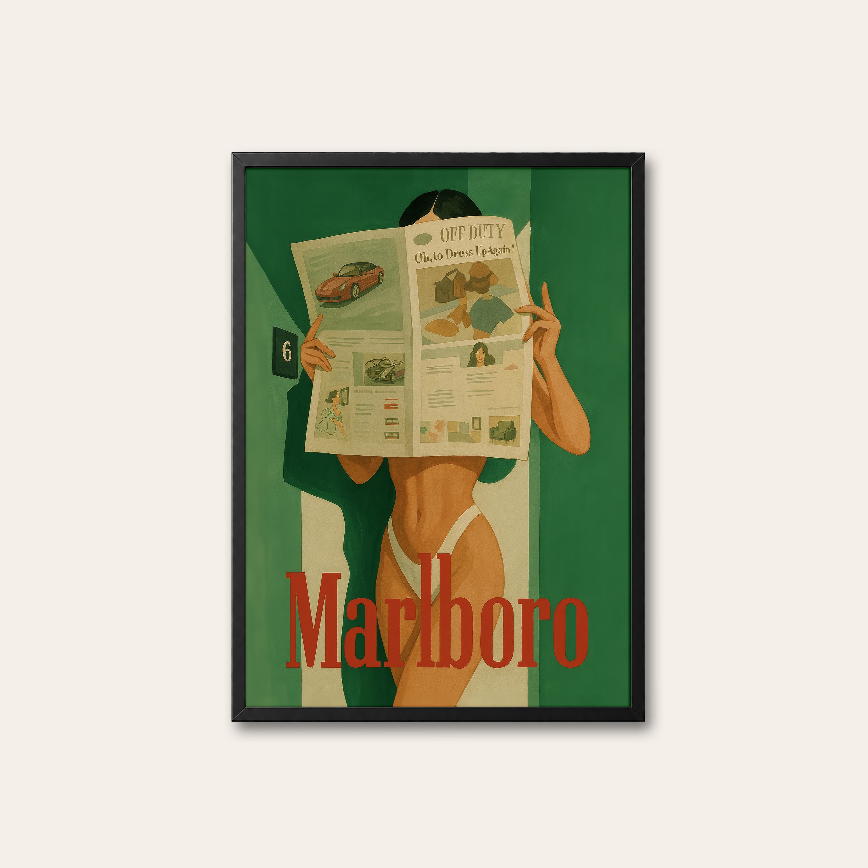 Morning Edition — Reading Print – black frame