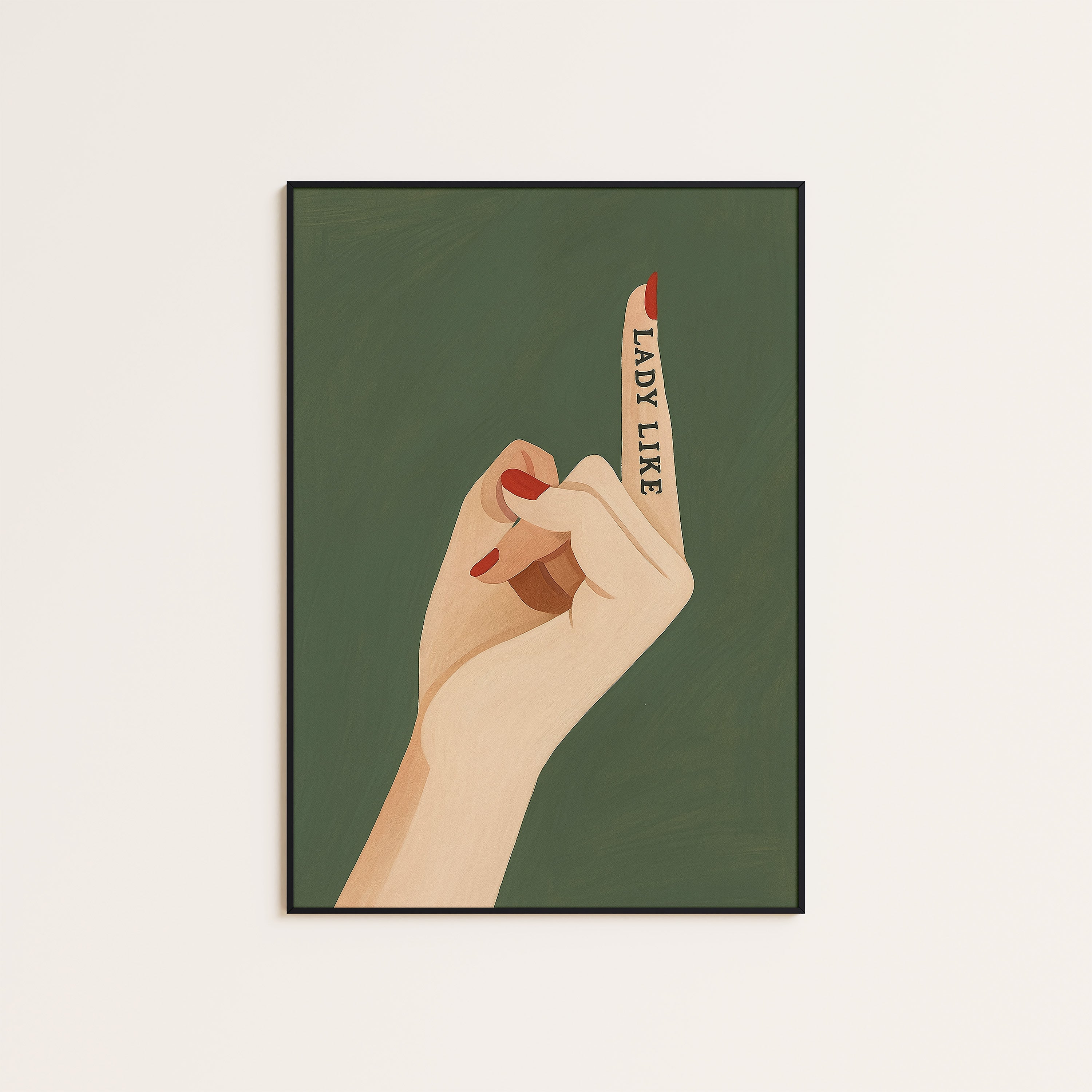 Lady Like — Manicure Print – unframed poster