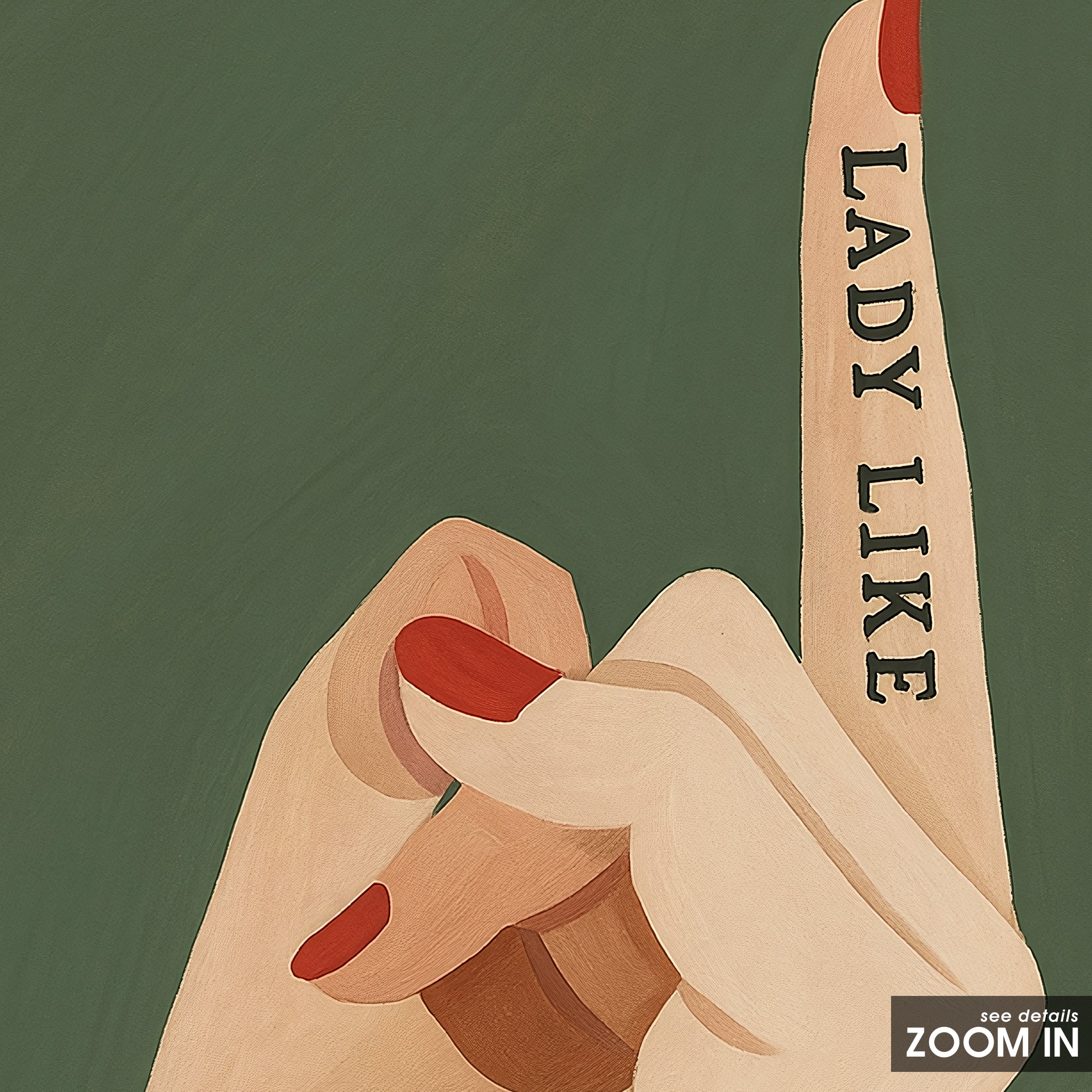 Lady Like — Manicure Print – in room setting