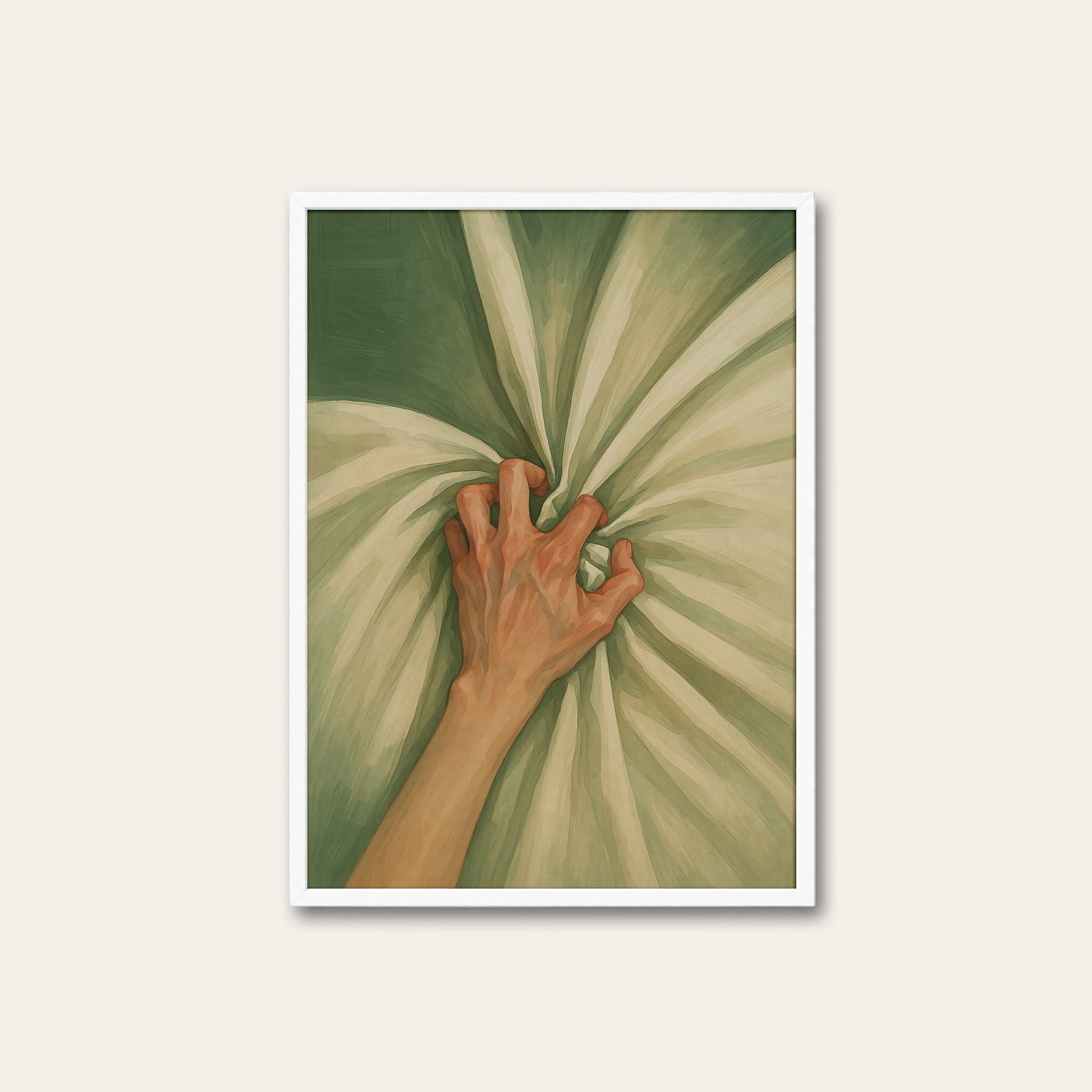 Grip the Sheets — Intimate Print – white frame