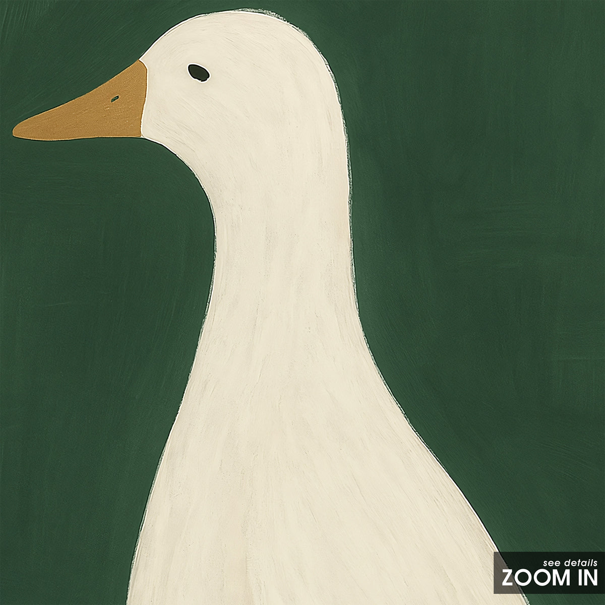 Places to Waddle - Walking Goose Print - artwork detail