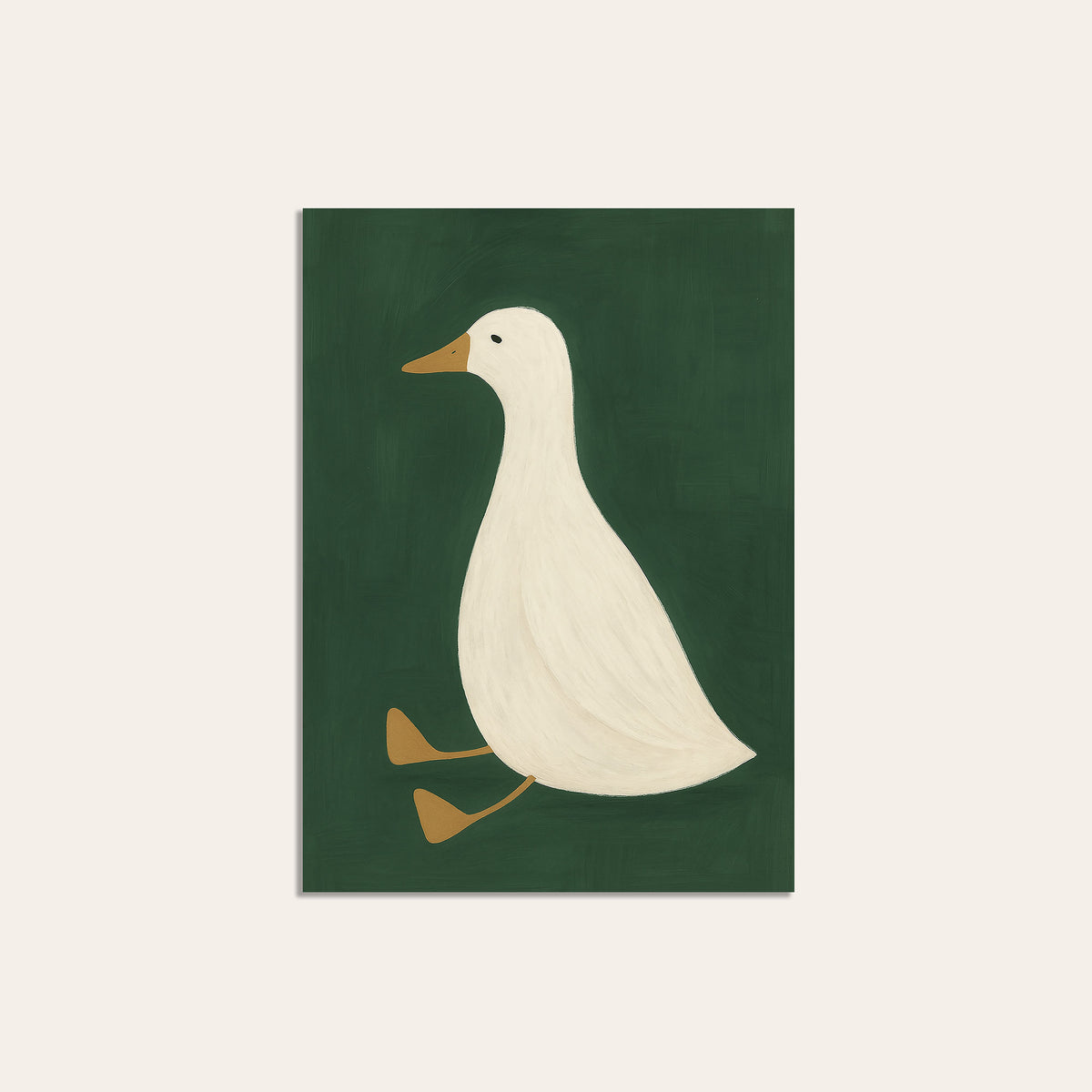 Places to Waddle - Walking Goose Print - unframed print
