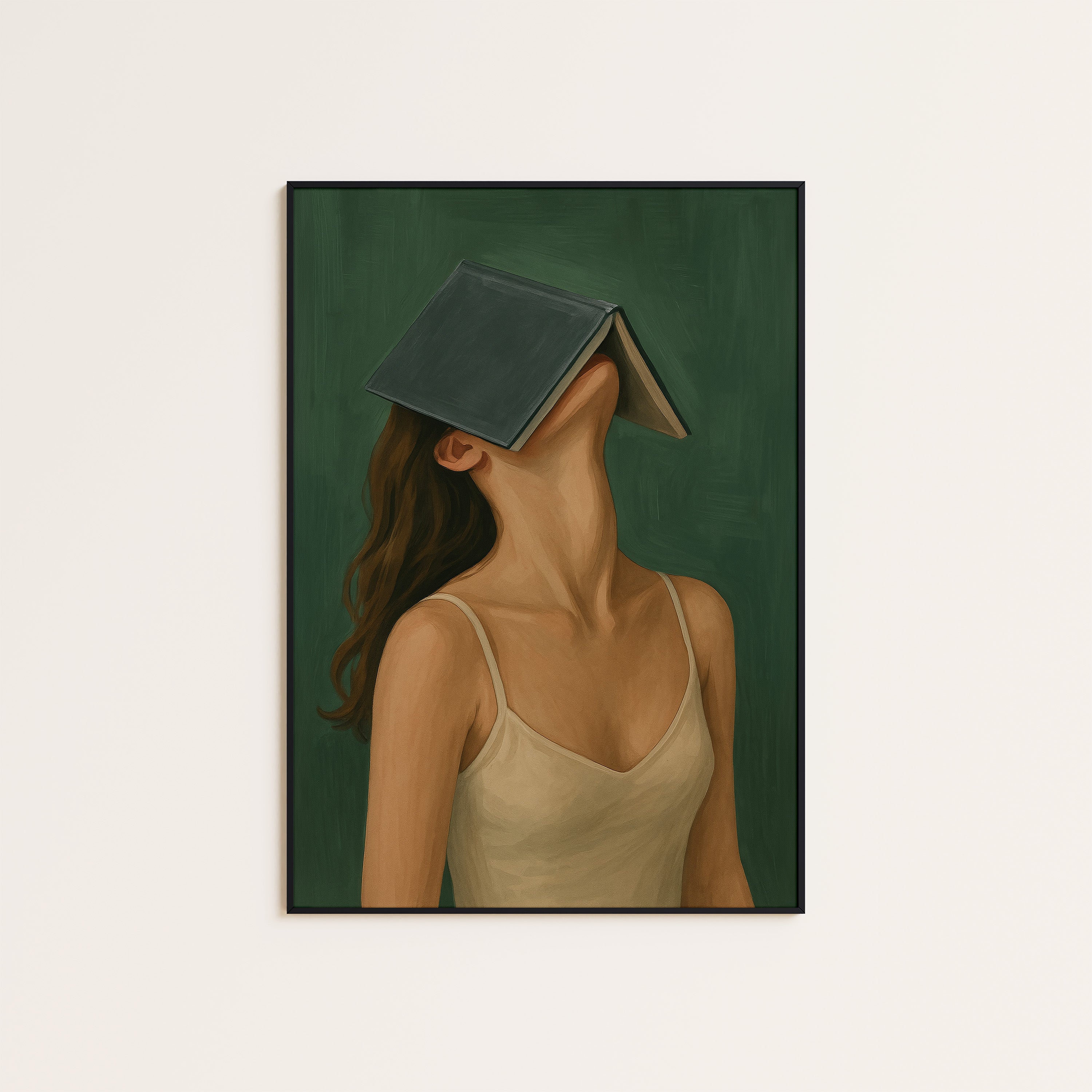 Well Read — Book Roof Print – unframed poster