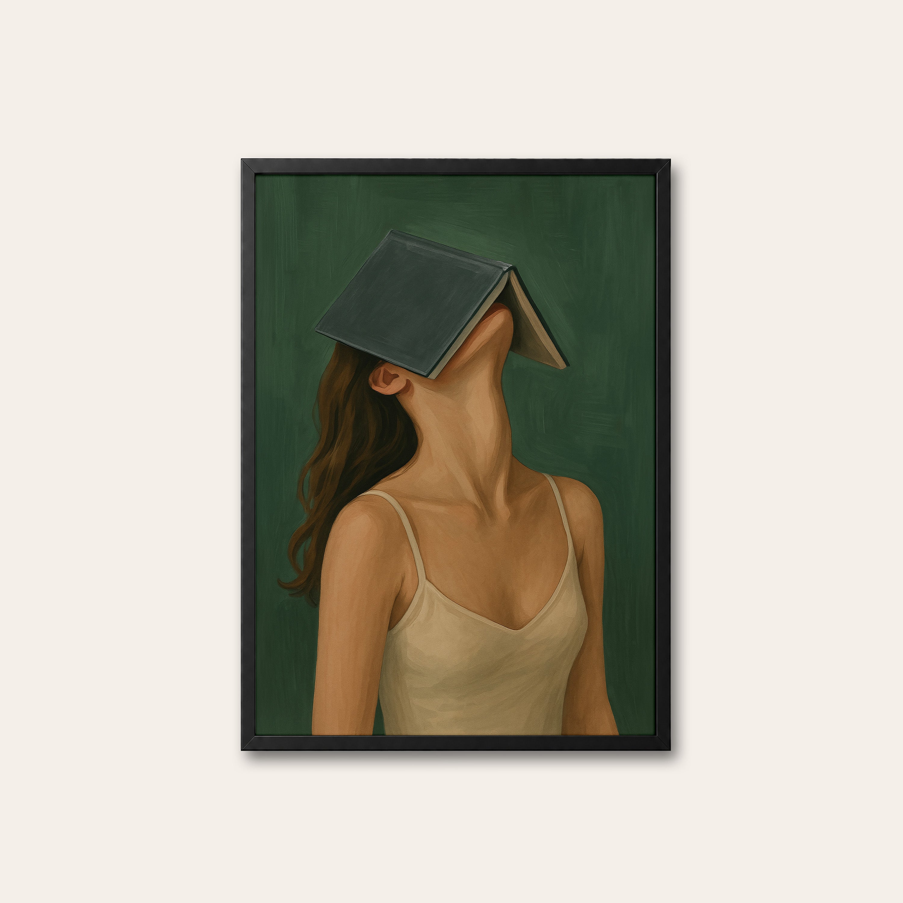 Well Read — Book Roof Print – black frame
