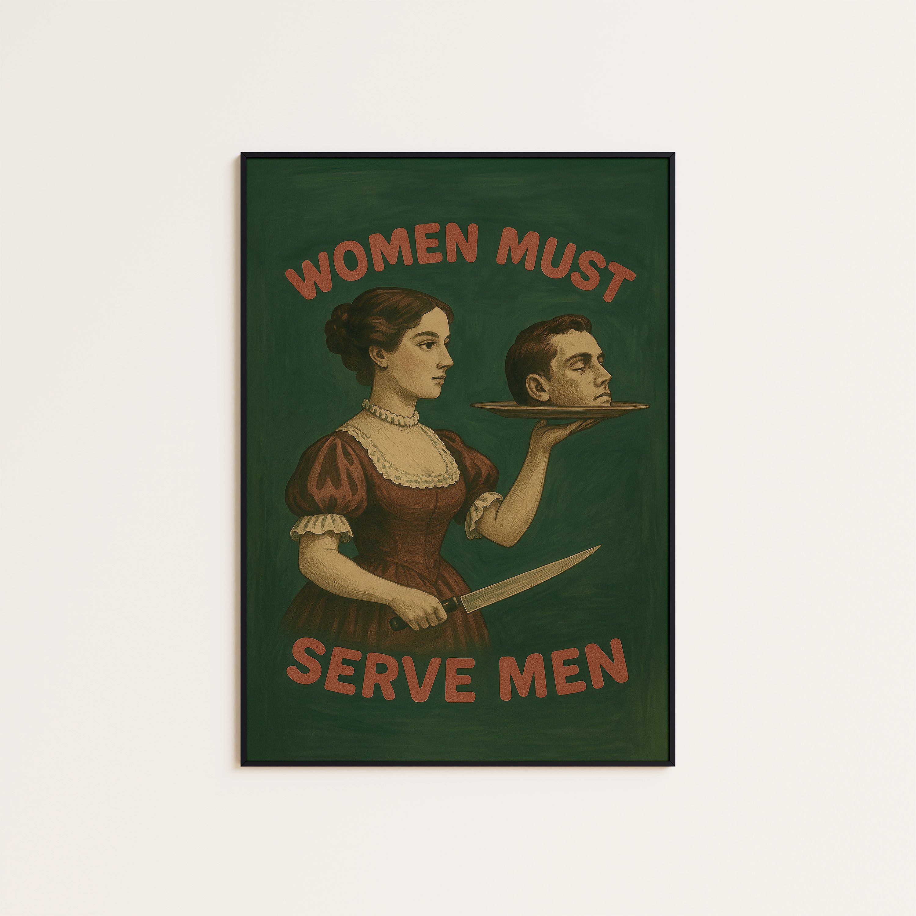 Served Cold — Victorian Satire Print – unframed poster