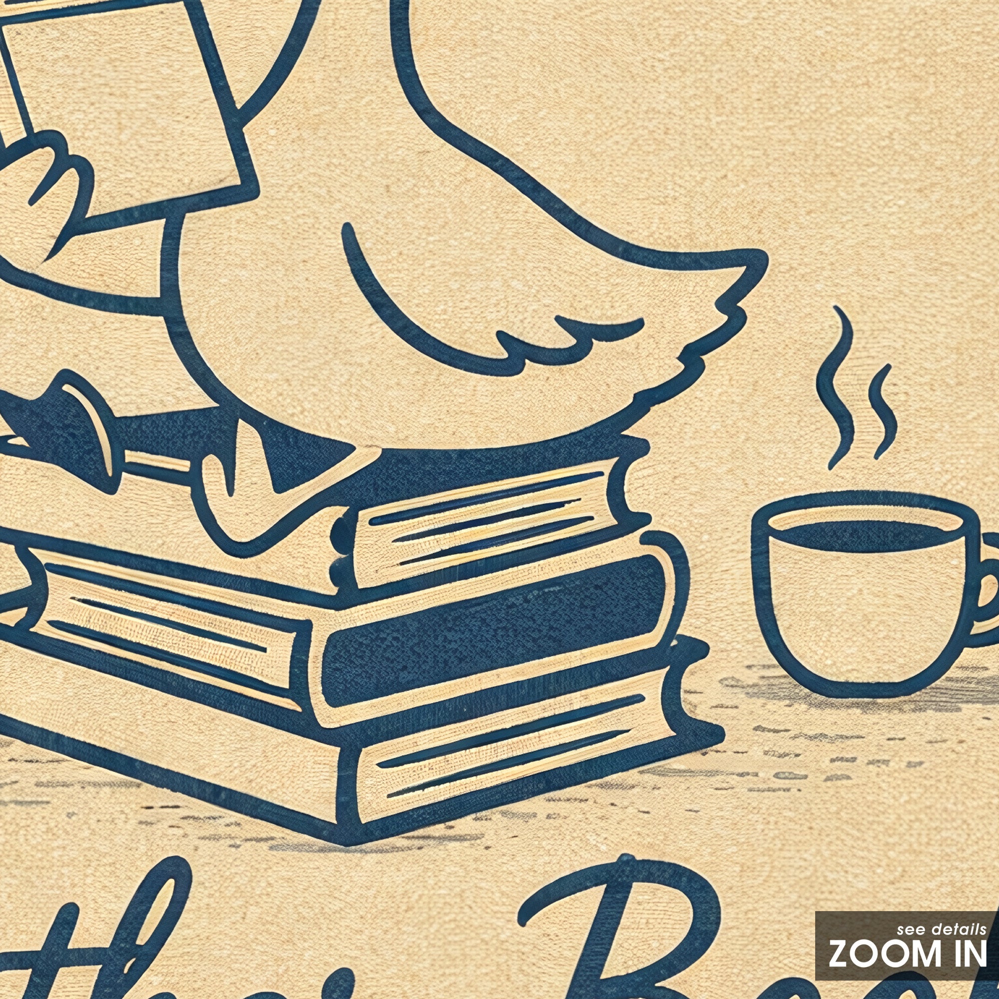 Oops! Another Book — Goose Print – detail closeup