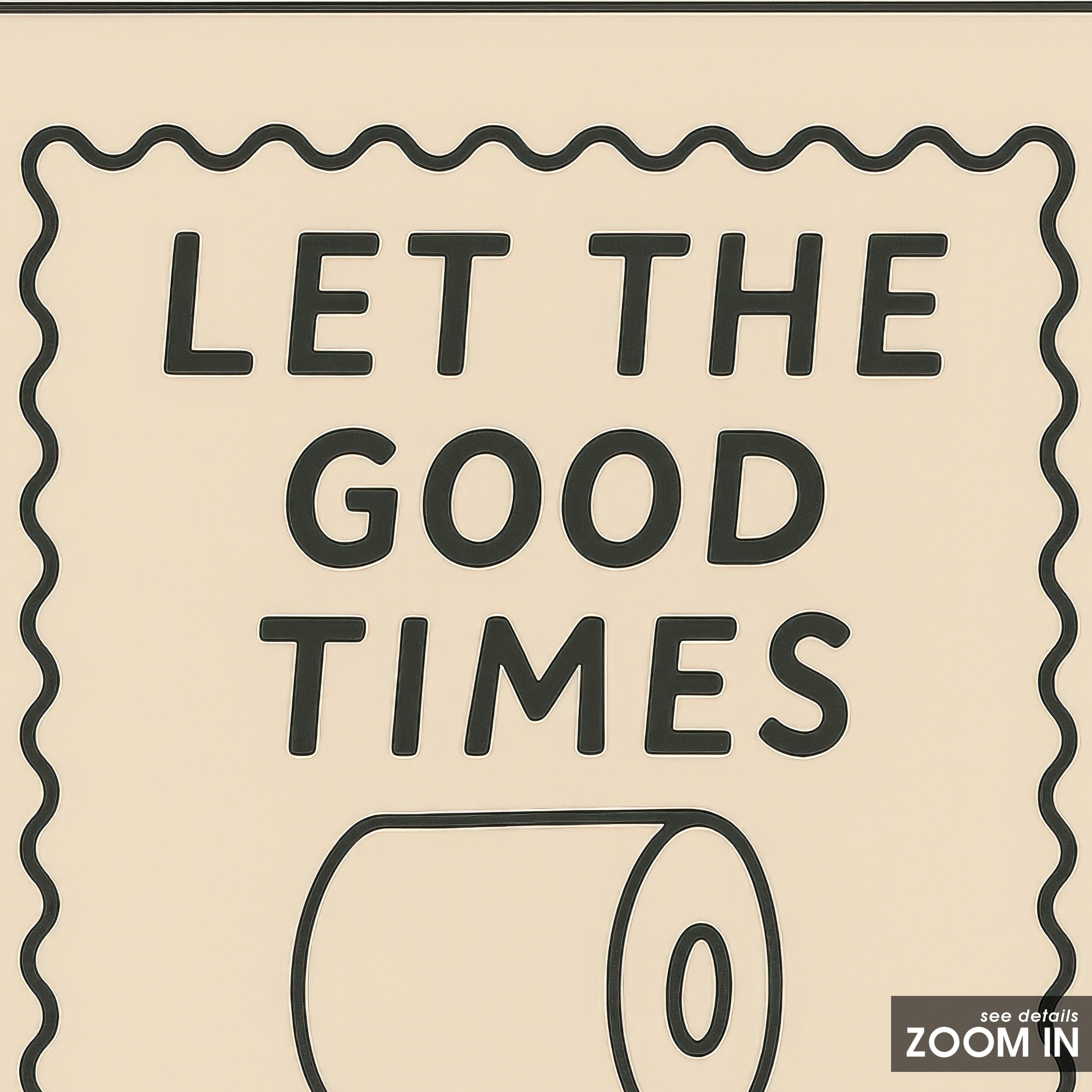 Let the Good Times Roll — Bathroom Print – in room setting