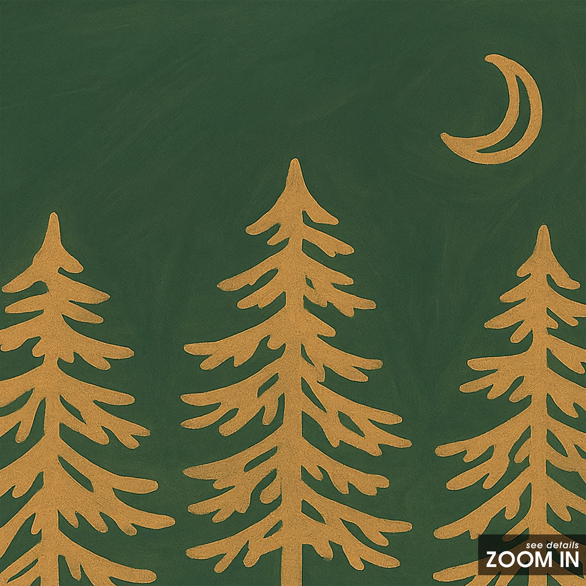 You're Gonna Go Far - Pine Trees Print - artwork detail