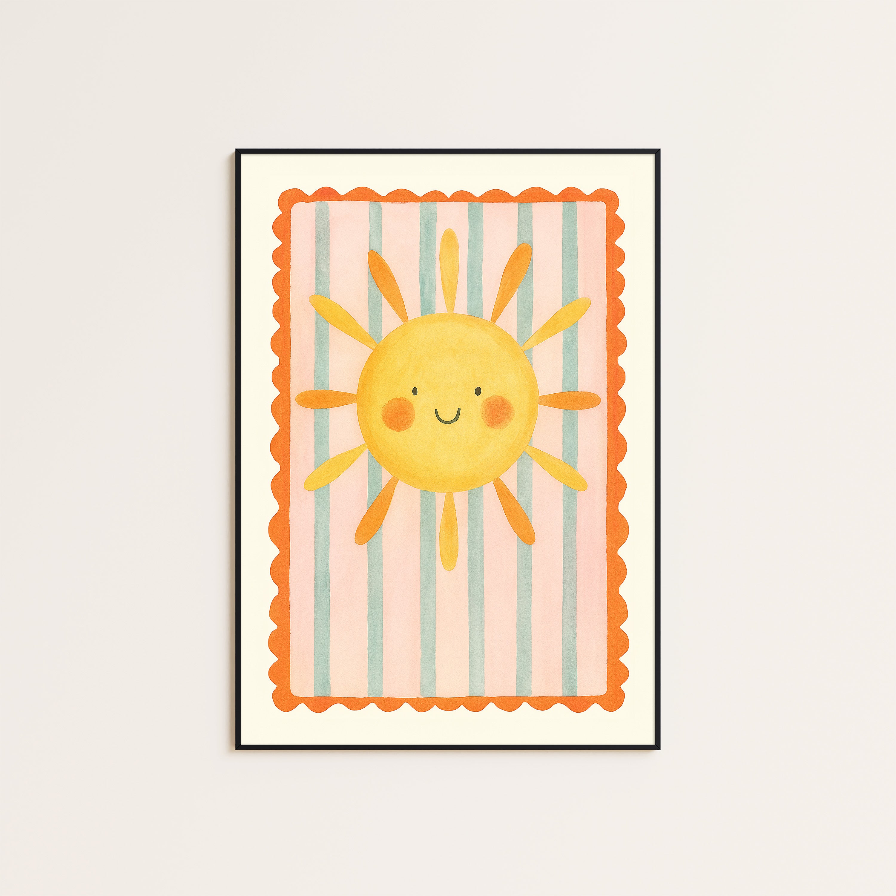Little Sunshine — Kids Art Print – unframed poster