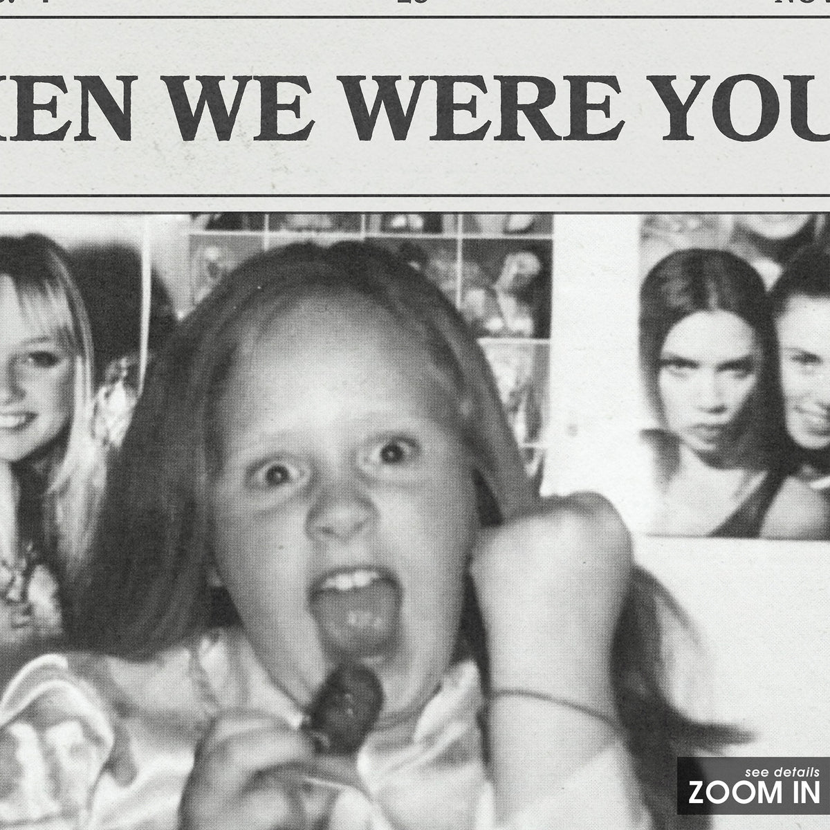 Adele When We Were Young newspaper poster — close-up detail