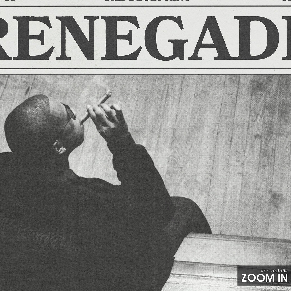 JAY-Z Renegade newspaper poster — close-up detail