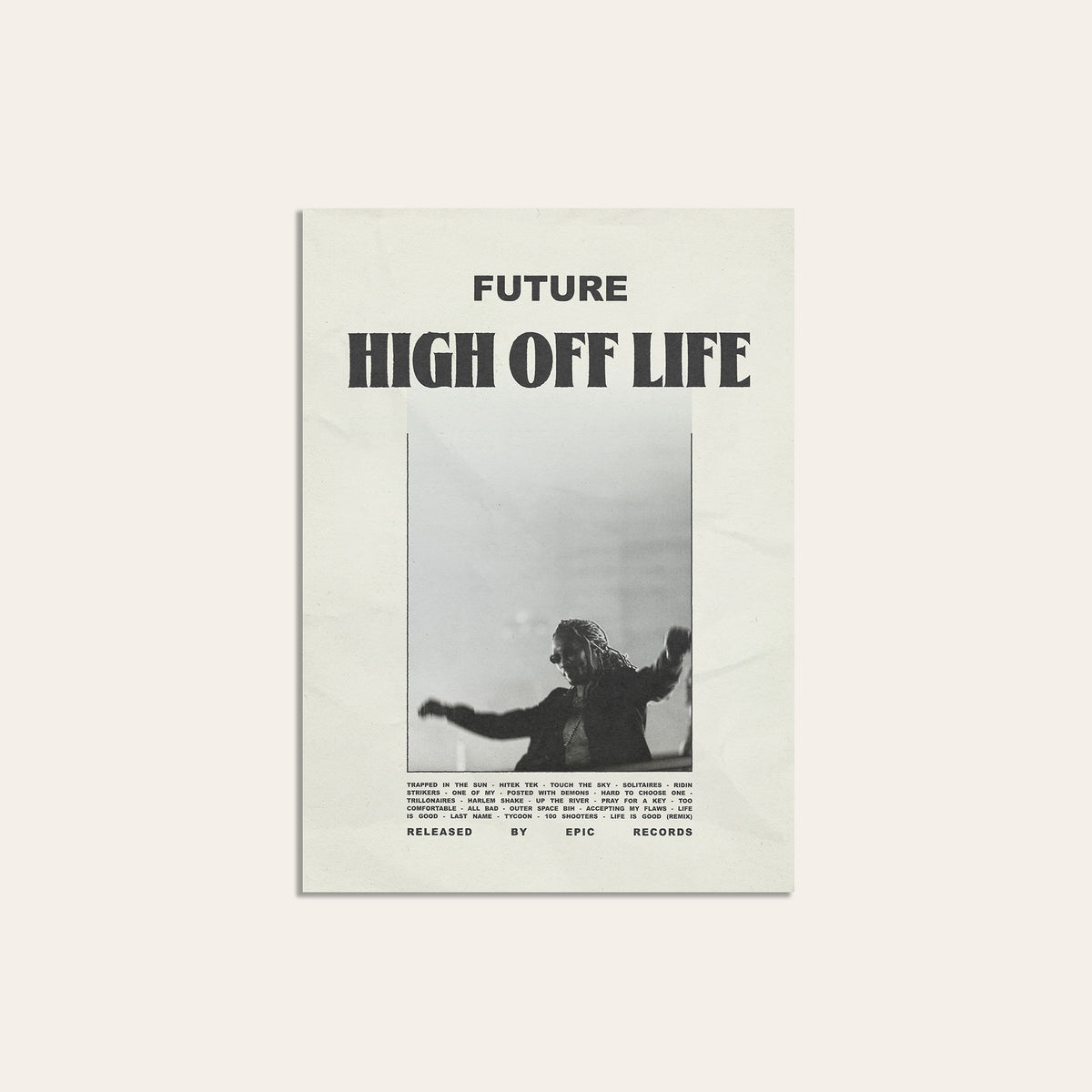 Future High Off Life newspaper poster — unframed print