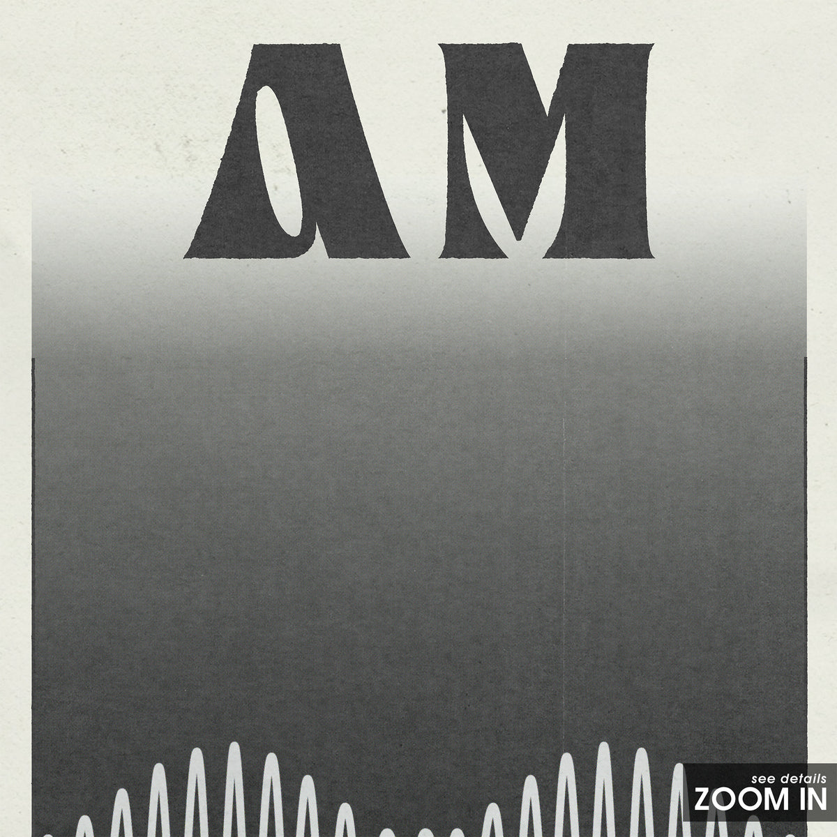 Arctic Monkeys AM newspaper poster — close-up detail