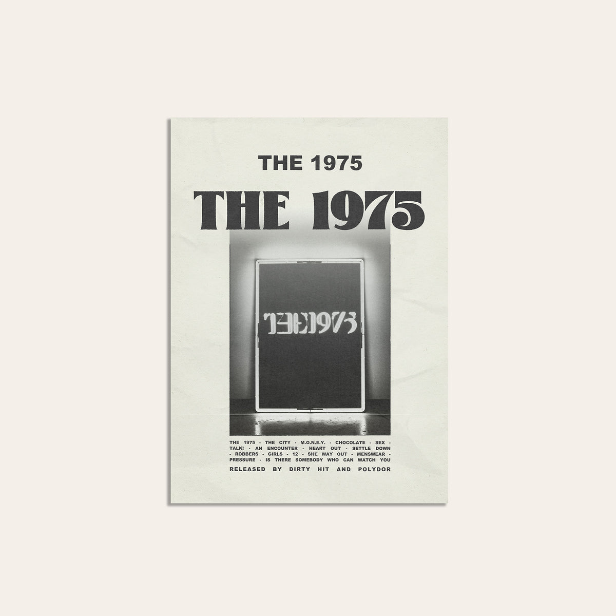 The 1975 The 1975 album poster — unframed print
