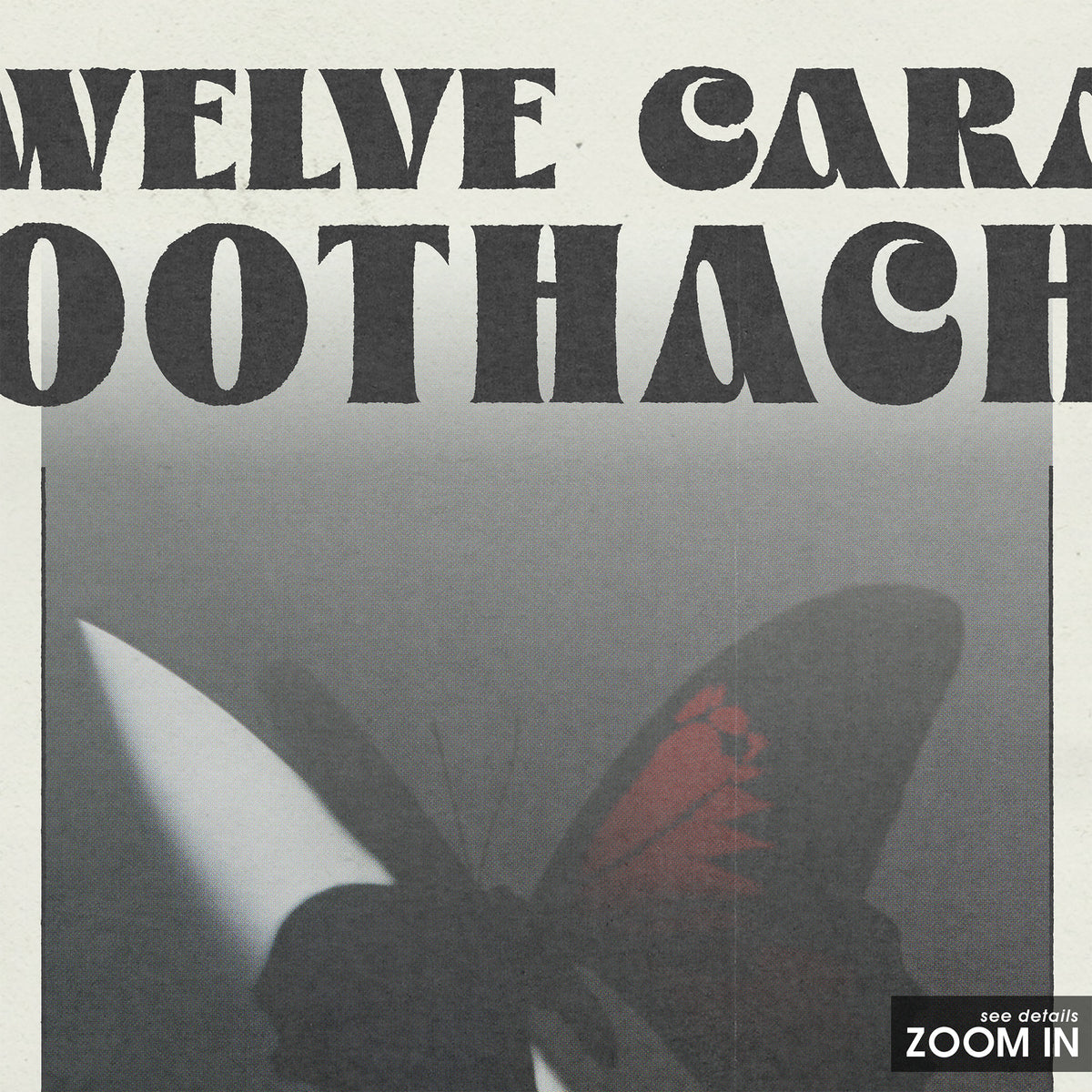 Post Malone Twelve Carat Toothache album poster — close-up detail