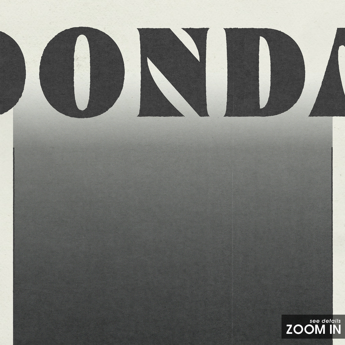 Kanye West Donda album poster — close-up detail